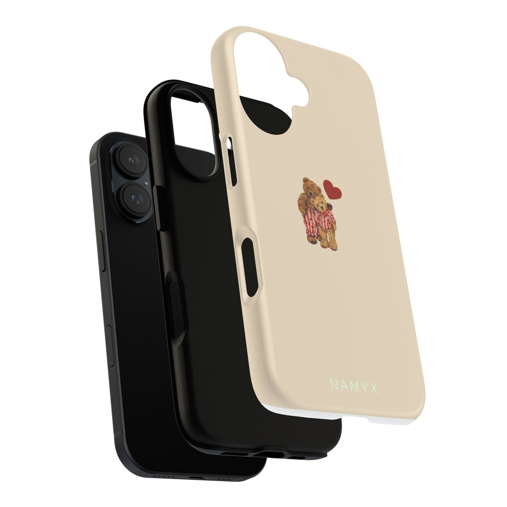 Teddy Heart Phone Case — Cute Vintage Plush Bear Protective iPhone Case
