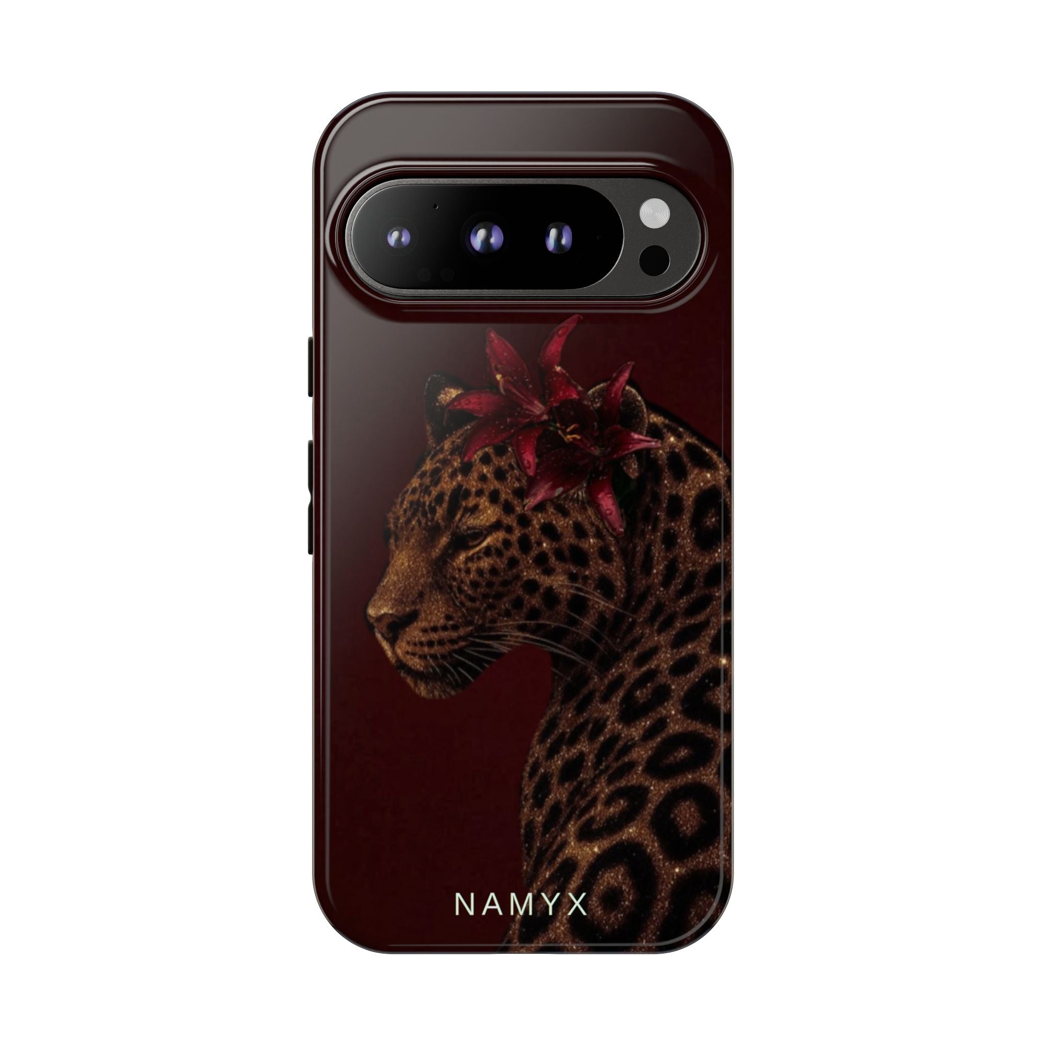 Leopard Floral Tough Phone Case