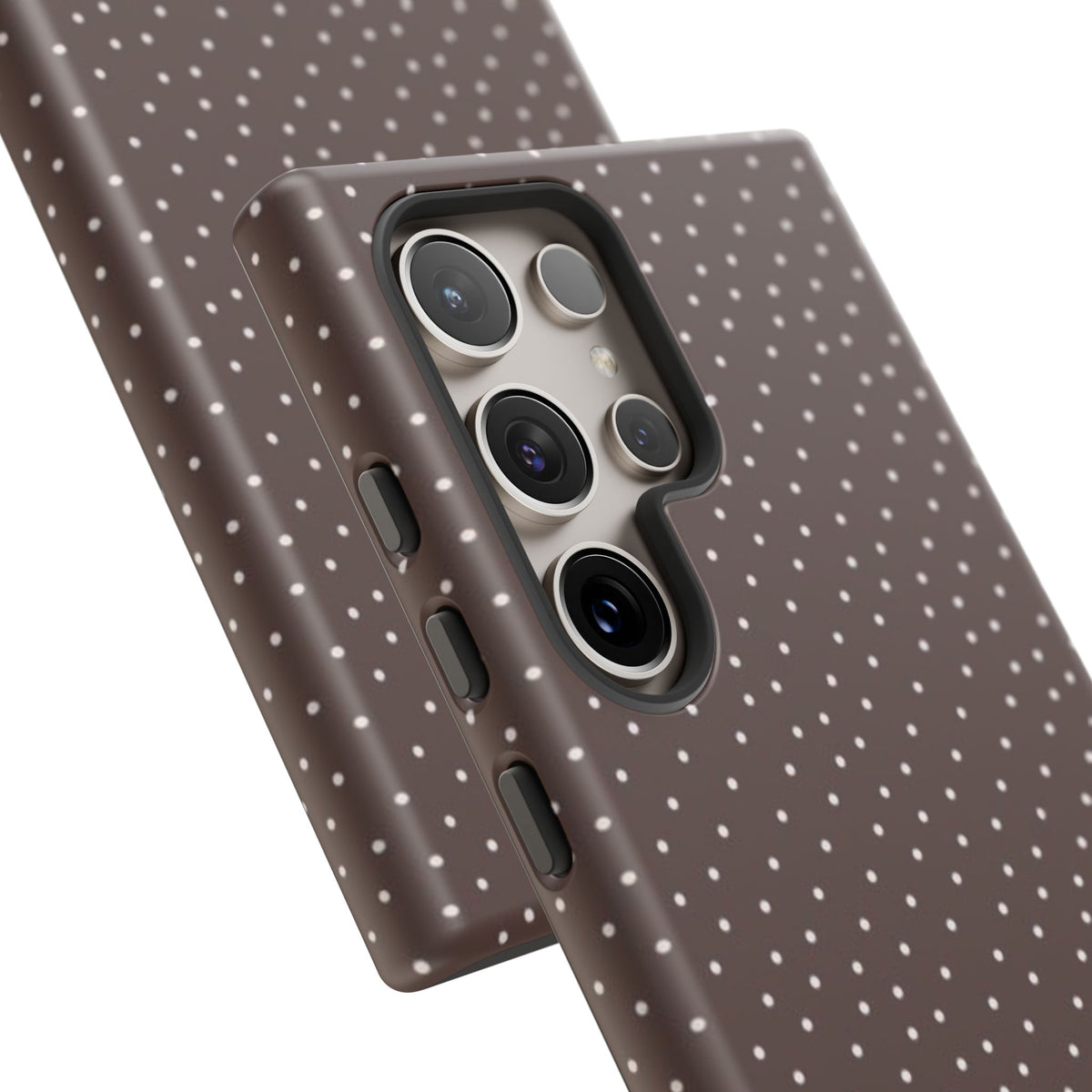 Brown Polka Dot Tough Phone Case - Slim Protective iPhone Cover