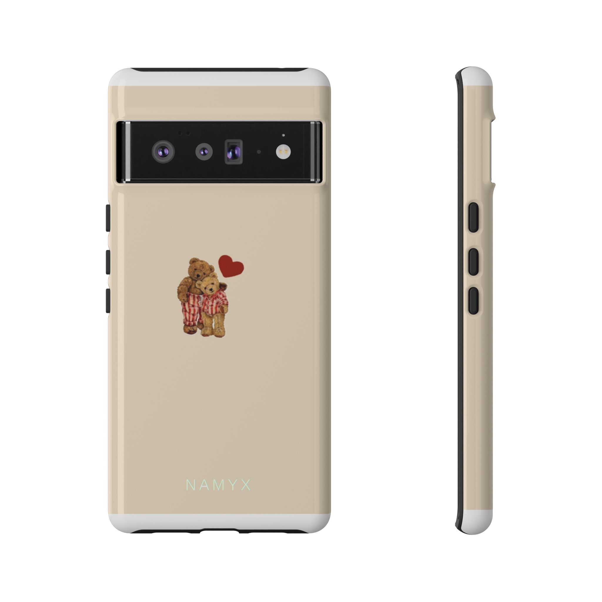 Teddy Heart Phone Case — Cute Vintage Plush Bear Protective iPhone Case