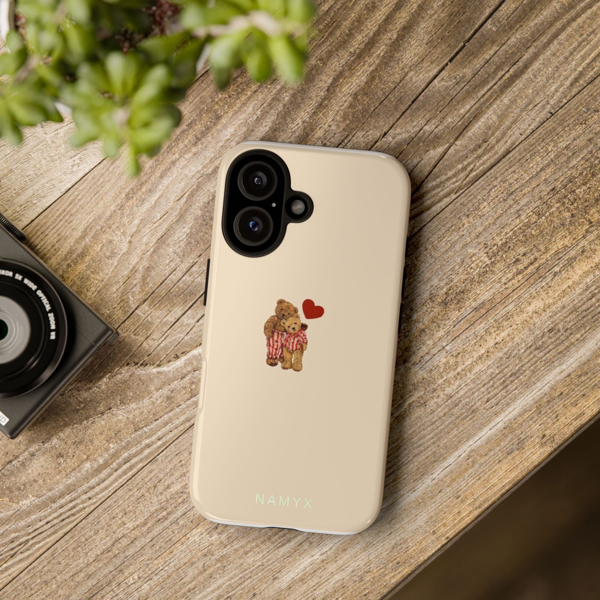 Teddy Heart Phone Case — Cute Vintage Plush Bear Protective iPhone Case