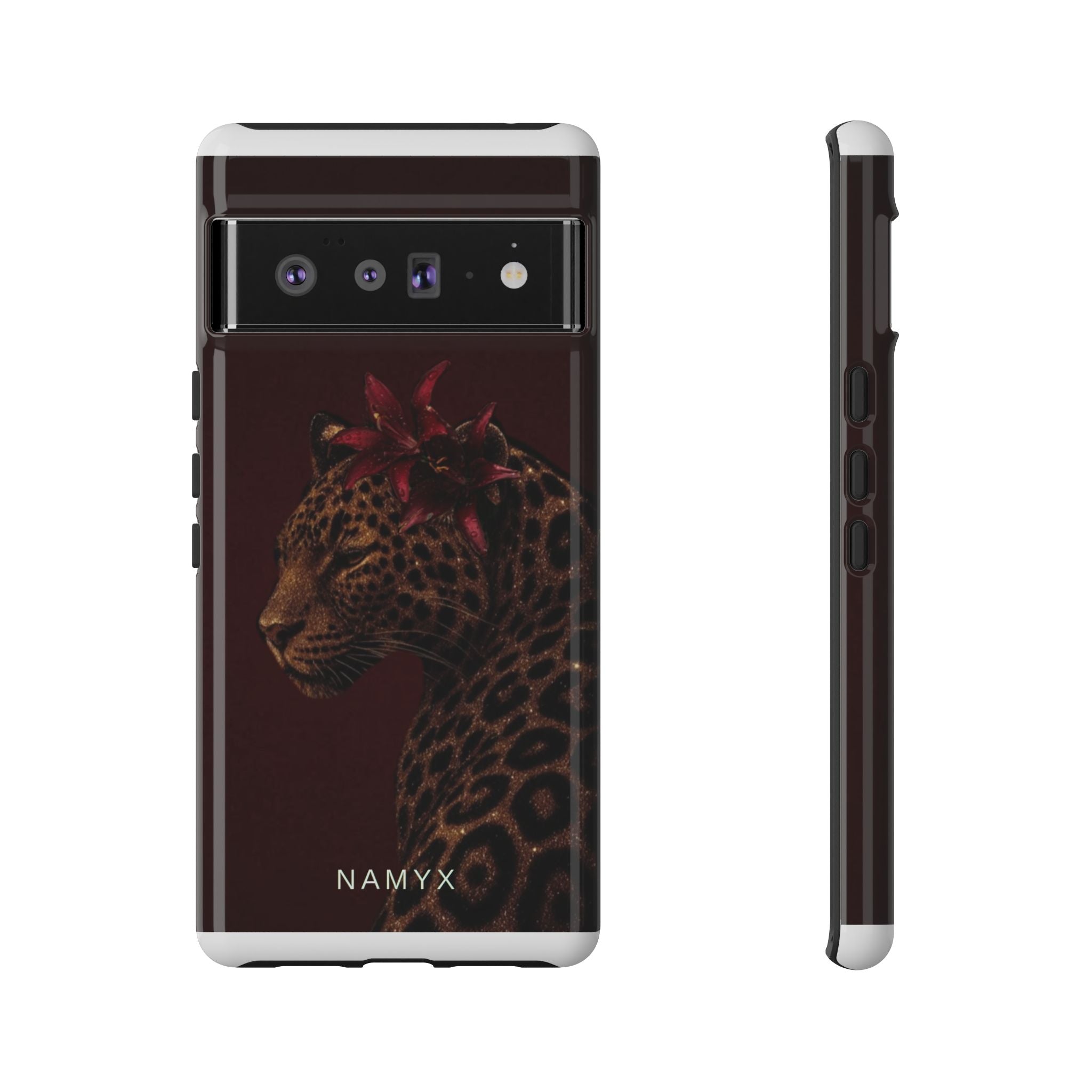 Leopard Floral Tough Phone Case
