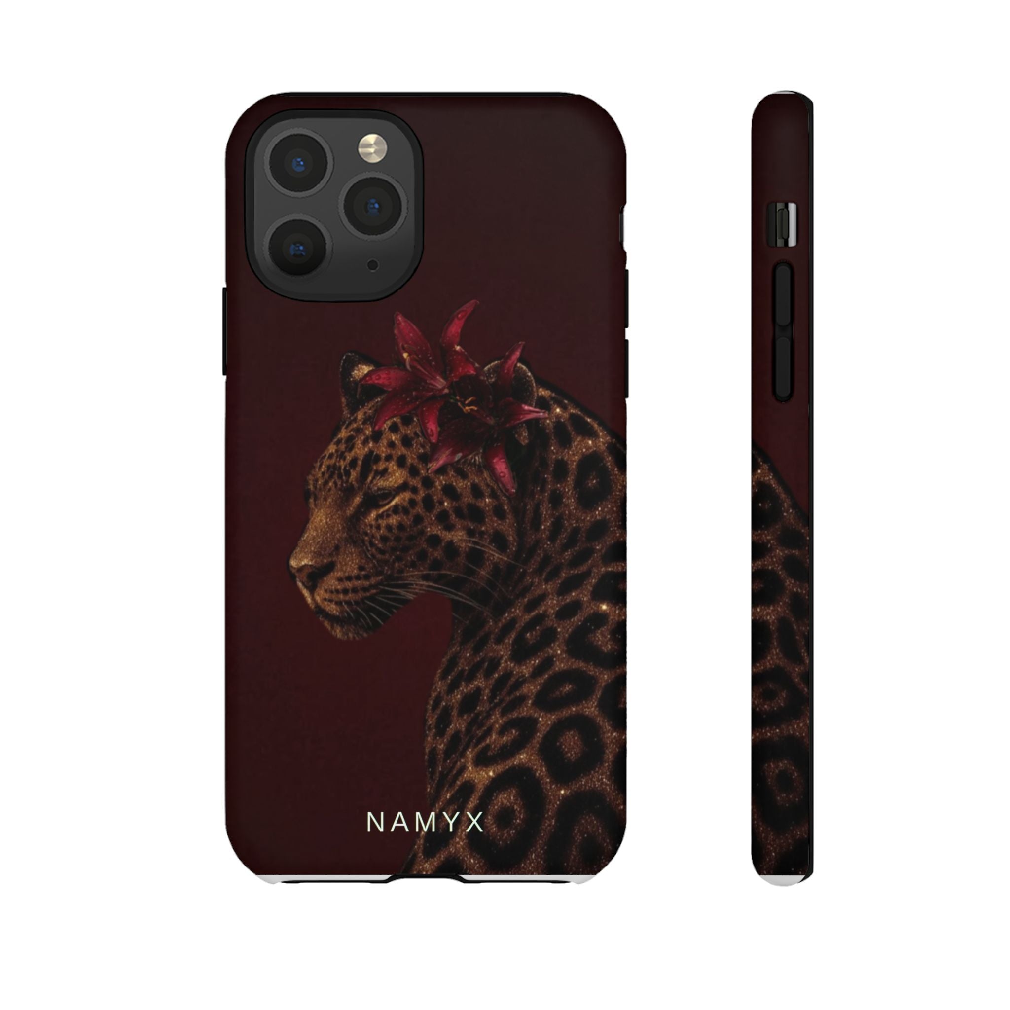 Leopard Floral Tough Phone Case