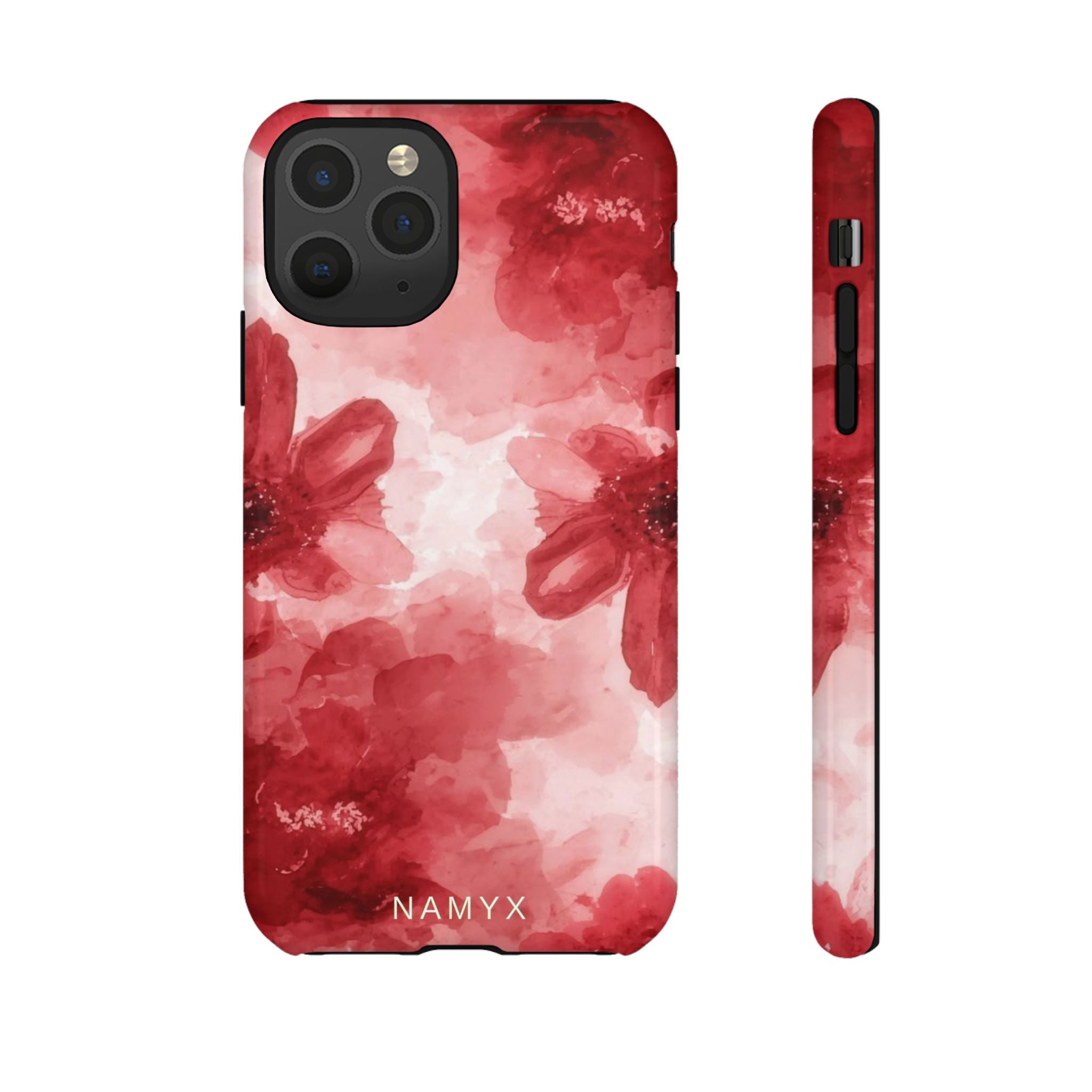 Floral Red Watercolor Tough Phone Case