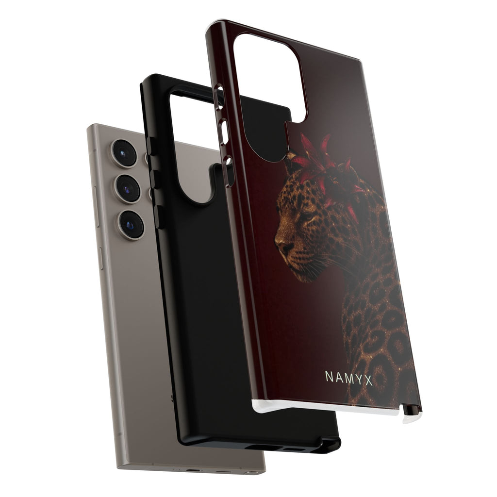 Leopard Floral Tough Phone Case