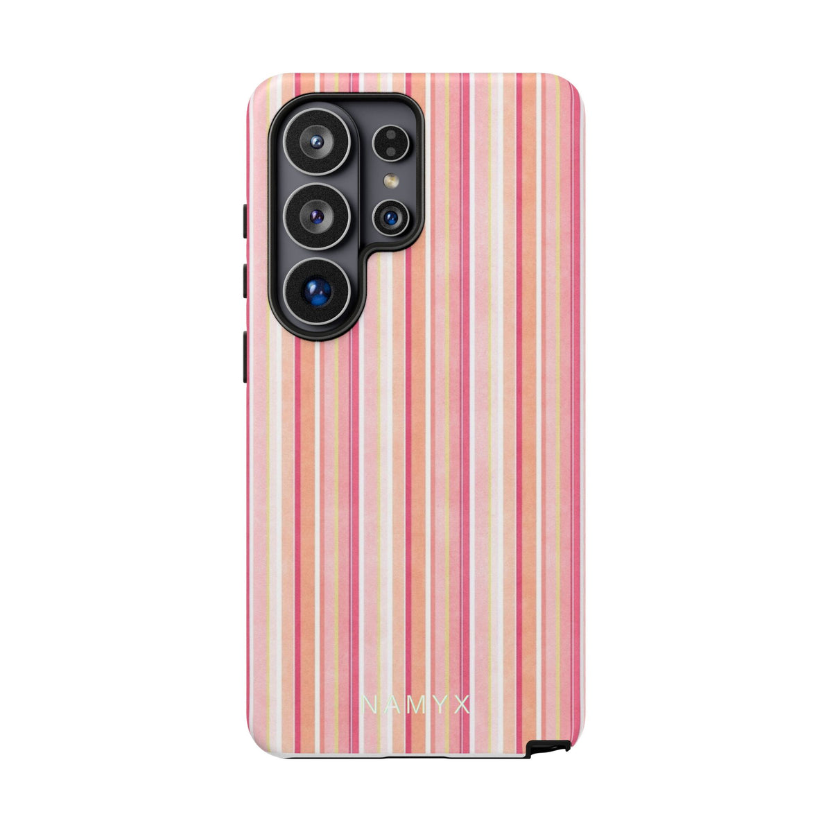 Pink Vintage Stripe Tough Phone Case