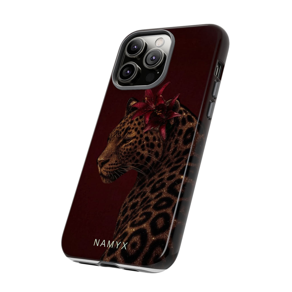 Leopard Floral Tough Phone Case