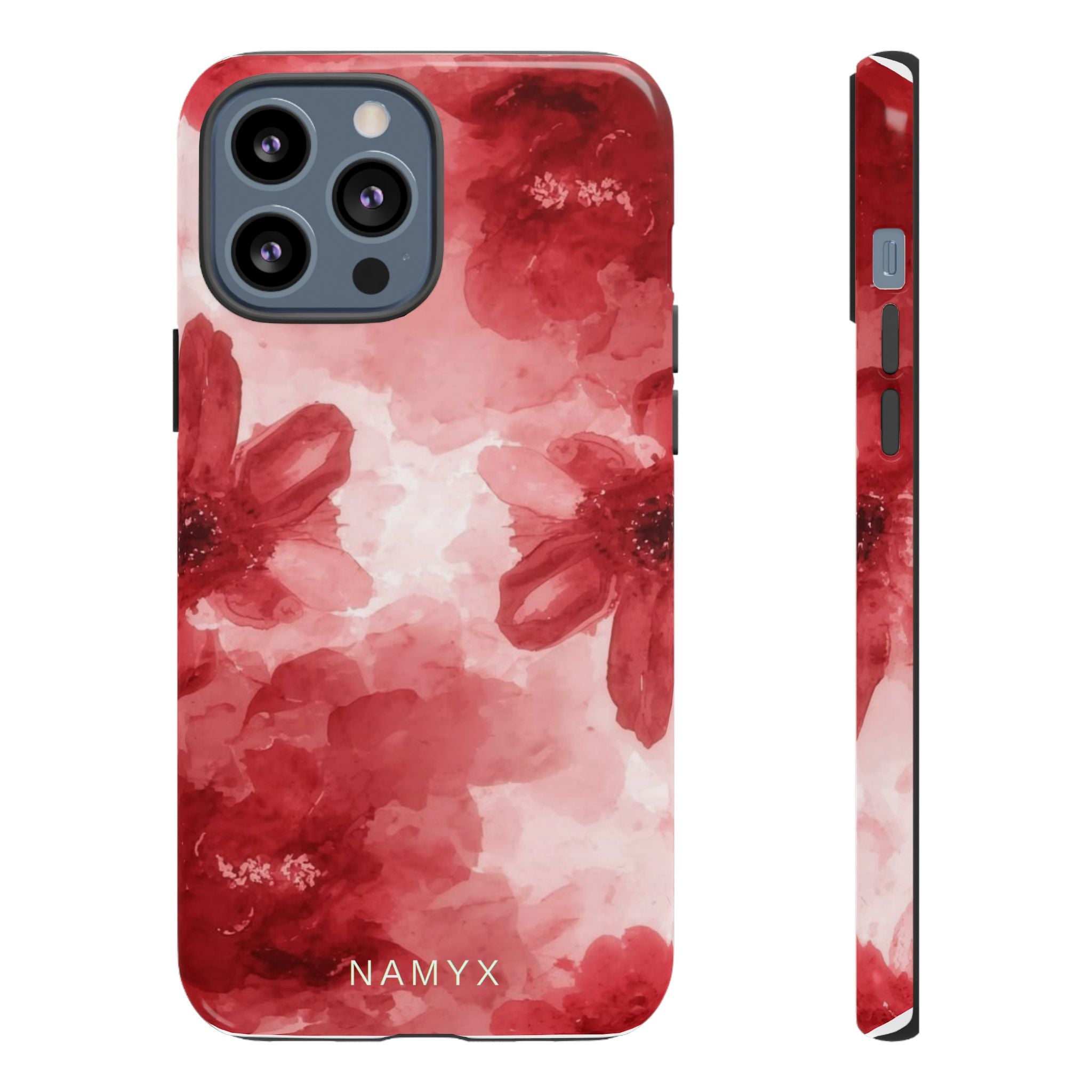 Floral Red Watercolor Tough Phone Case