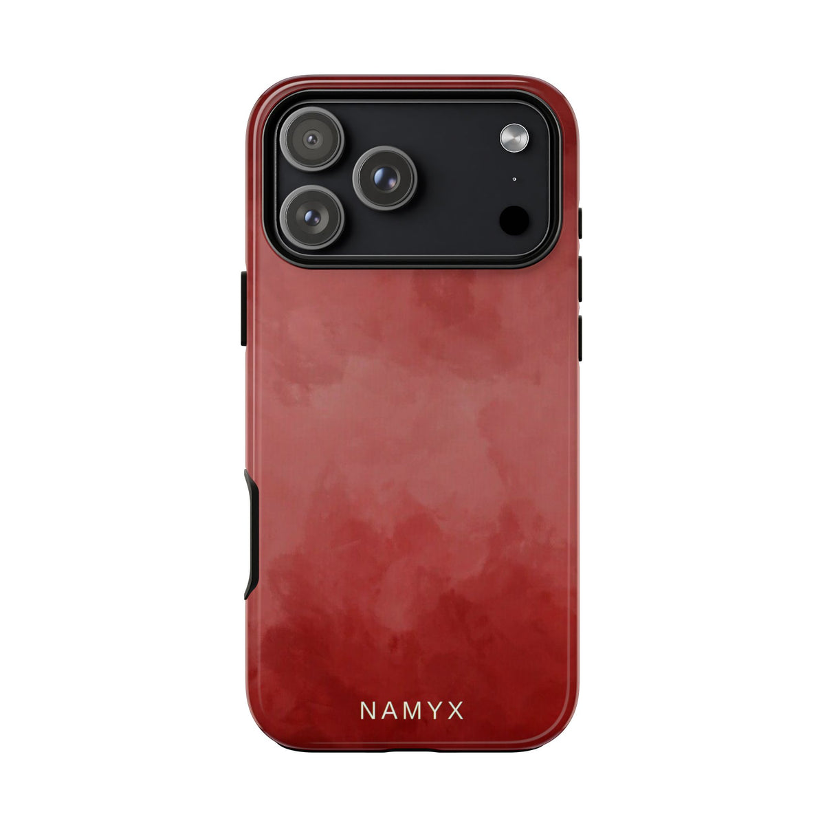 Red Watercolor Tough Phone Case — Durable Protective iPhone Cover