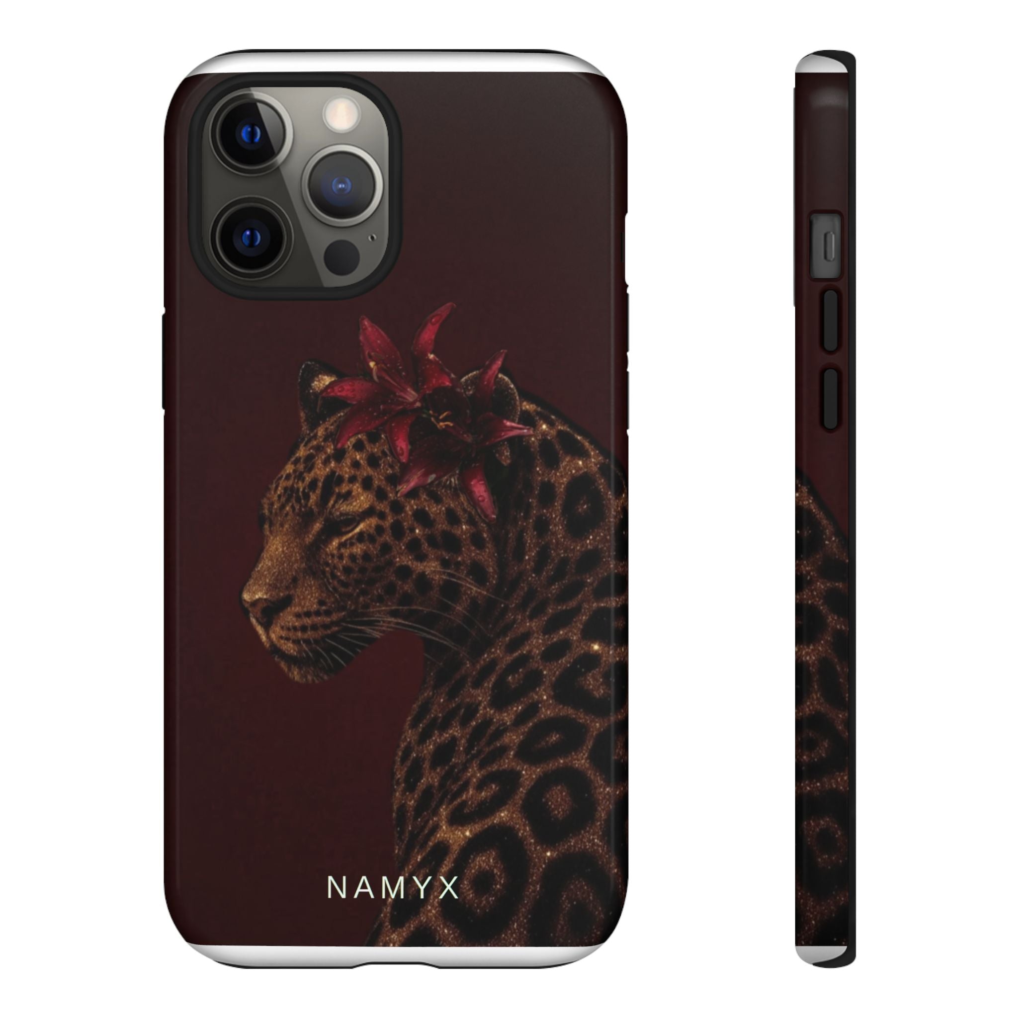 Leopard Floral Tough Phone Case
