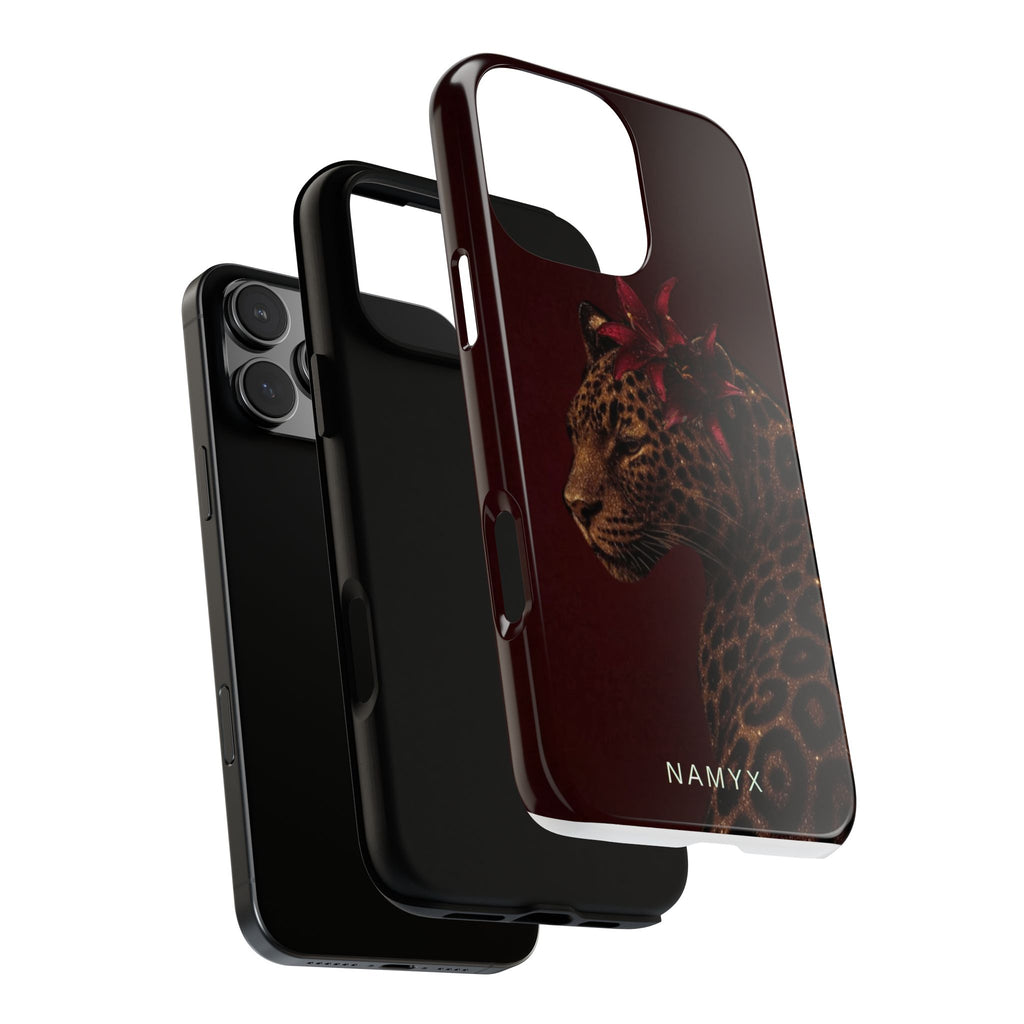 Leopard Floral Tough Phone Case