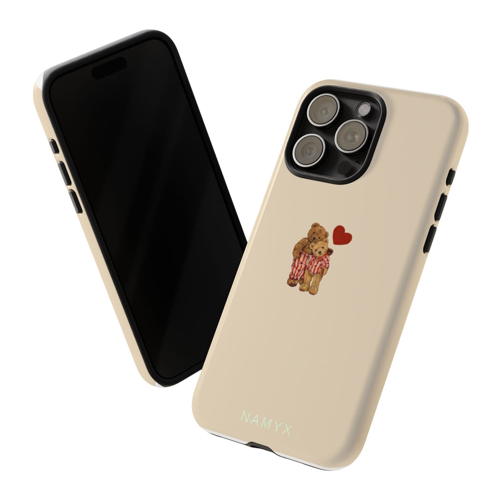 Teddy Heart Phone Case — Cute Vintage Plush Bear Protective iPhone Case