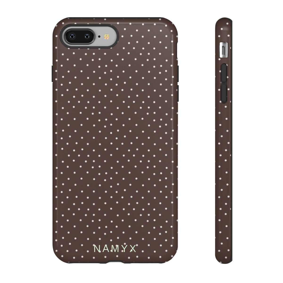 Brown Polka Dot Tough Phone Case - Slim Protective iPhone Cover