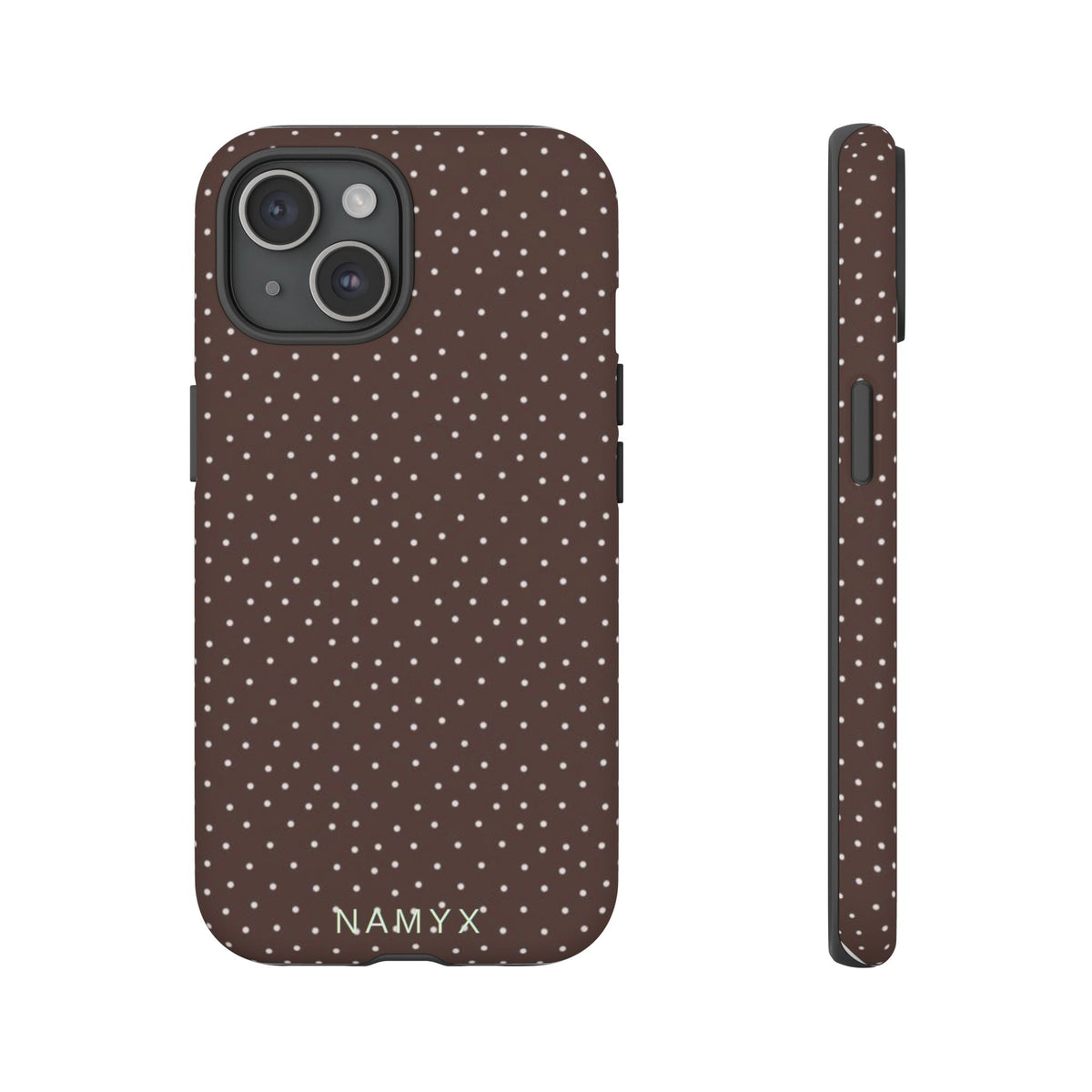 Brown Polka Dot Tough Phone Case - Slim Protective iPhone Cover