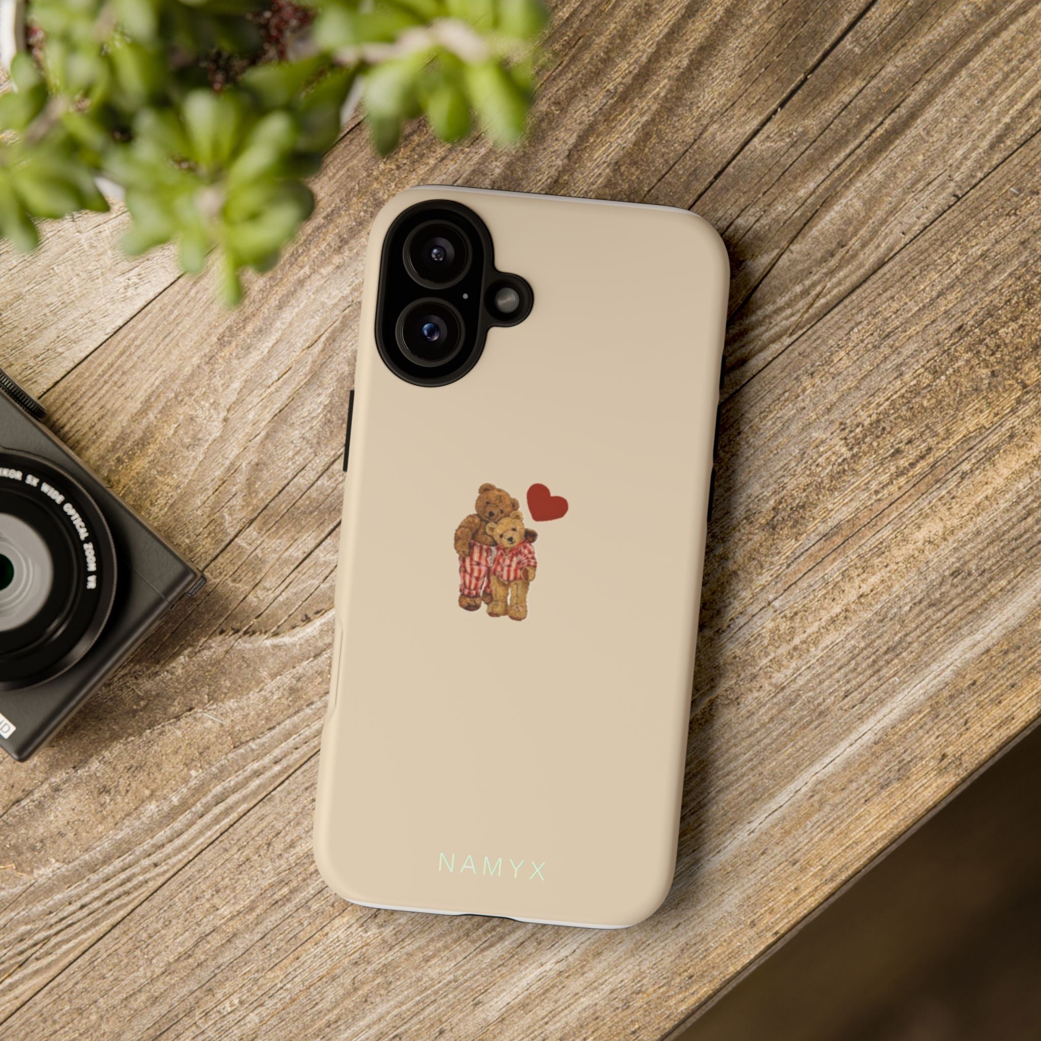Teddy Heart Phone Case — Cute Vintage Plush Bear Protective iPhone Case