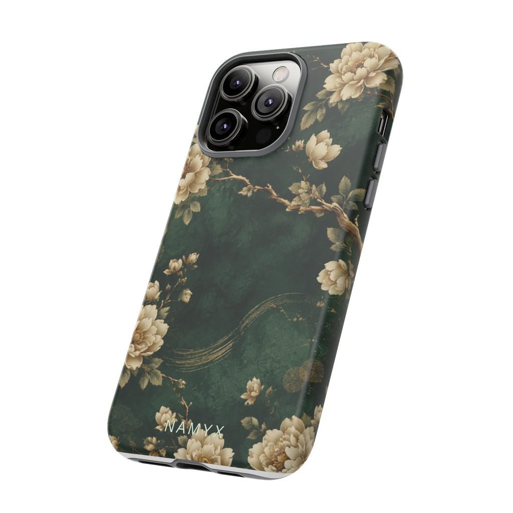 Floral Jade Tough Phone Case