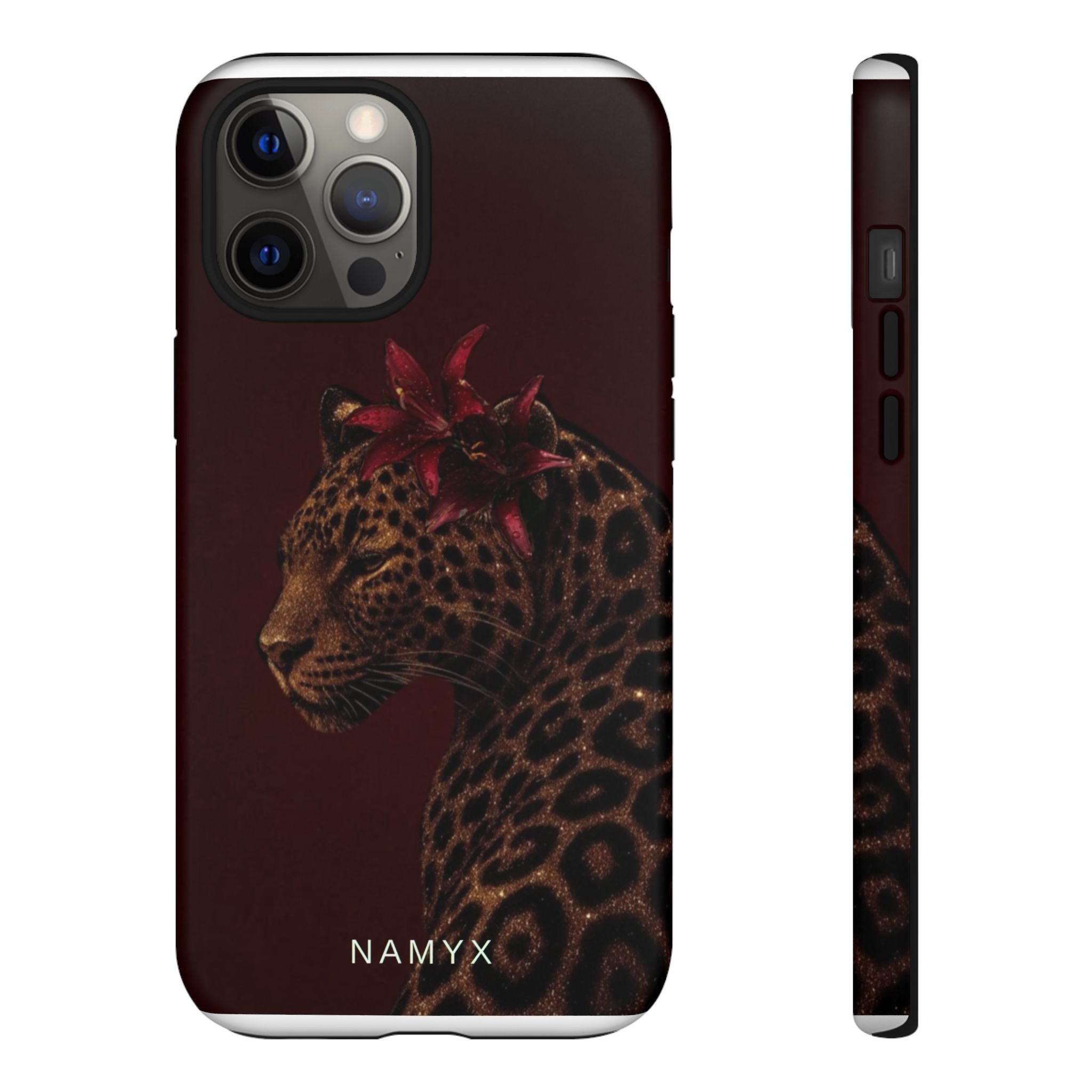 Leopard Floral Tough Phone Case