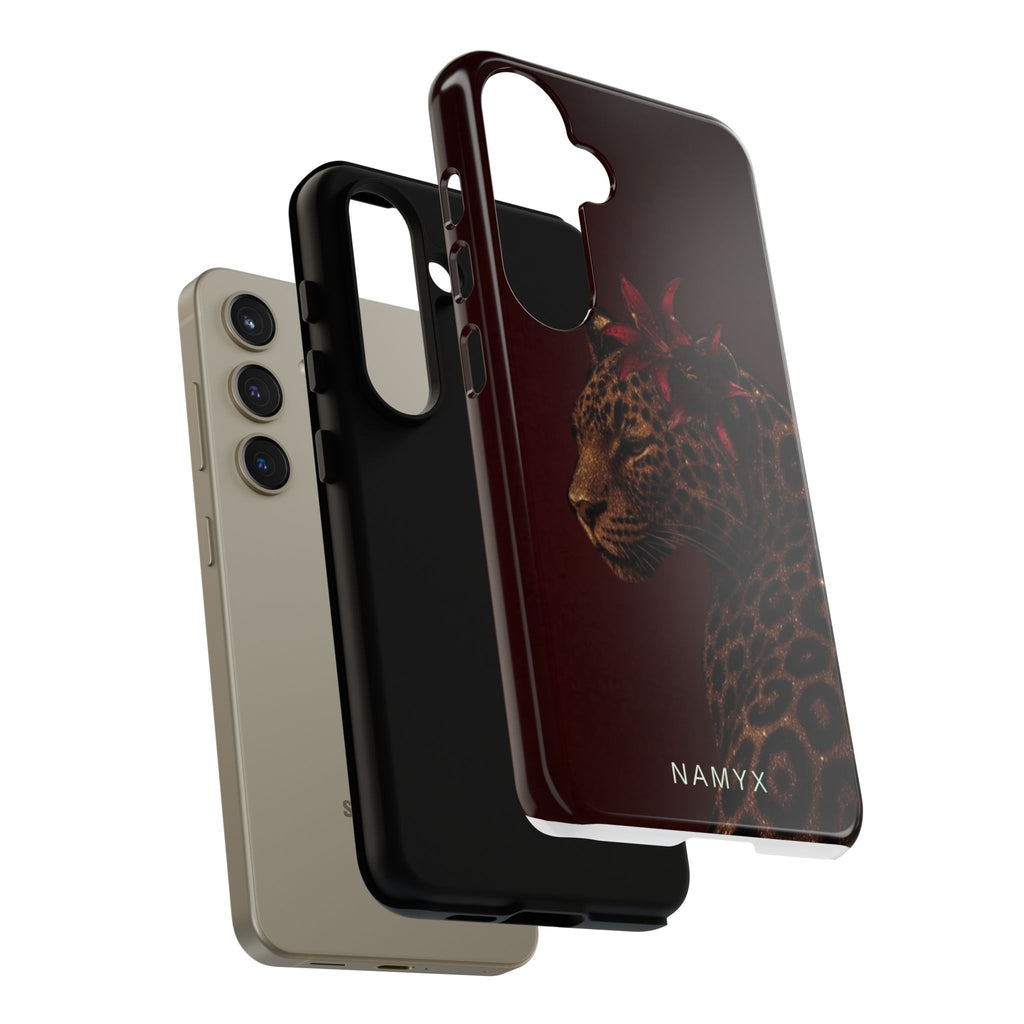 Leopard Floral Tough Phone Case