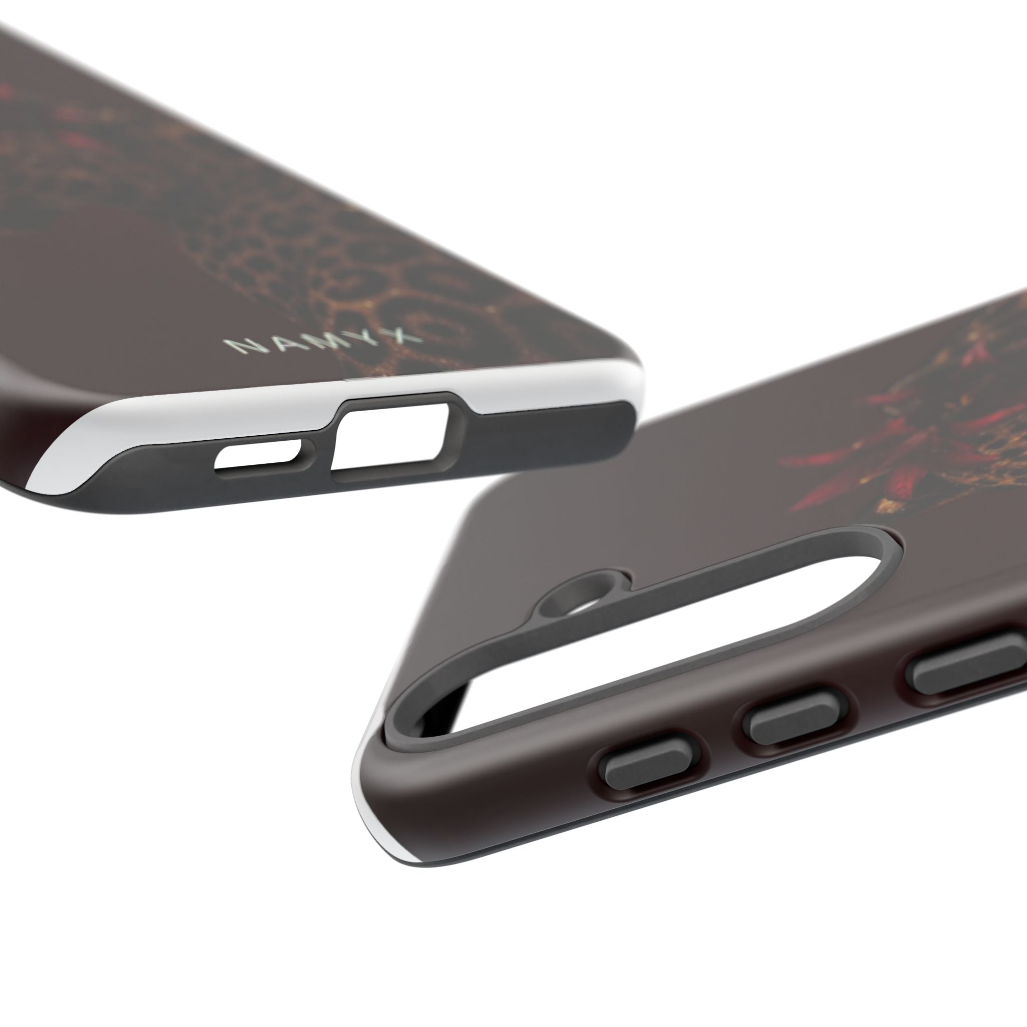 Leopard Floral Tough Phone Case