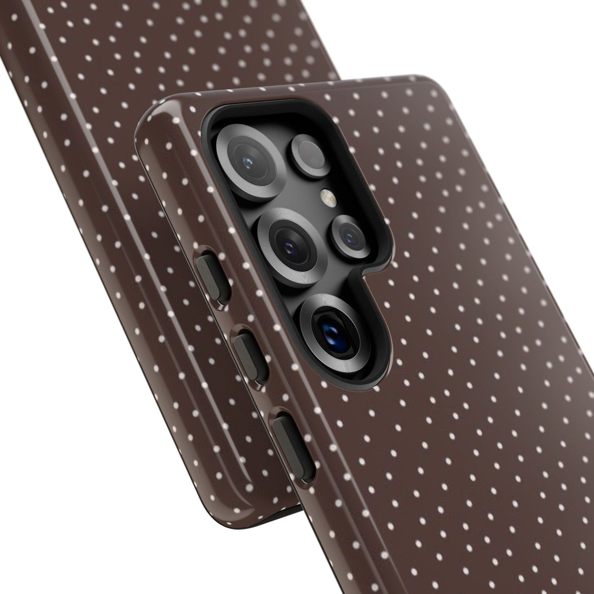 Brown Polka Dot Tough Phone Case - Slim Protective iPhone Cover