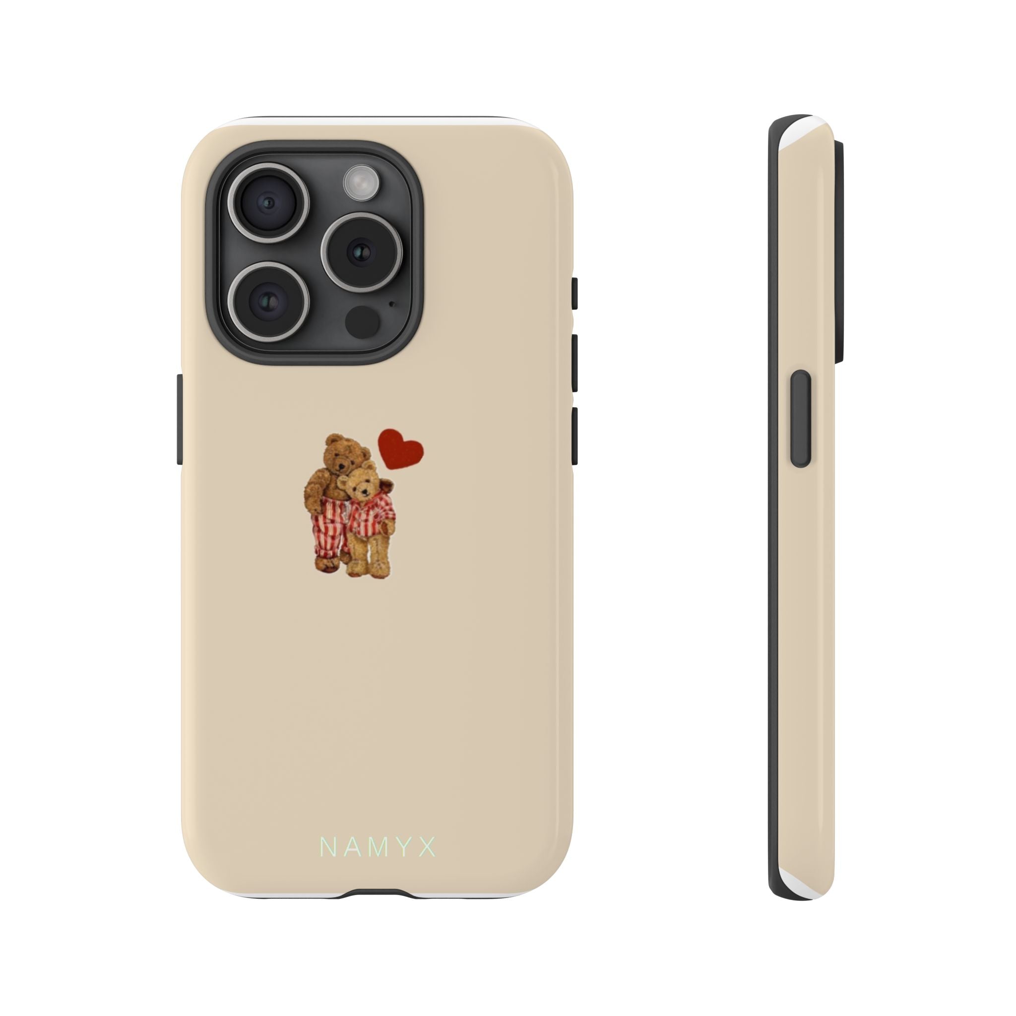 Teddy Heart Phone Case — Cute Vintage Plush Bear Protective iPhone Case