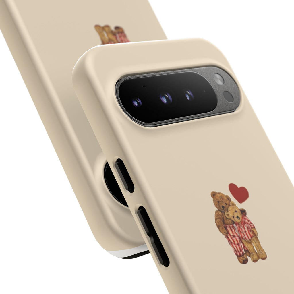 Teddy Heart Phone Case — Cute Vintage Plush Bear Protective iPhone Case