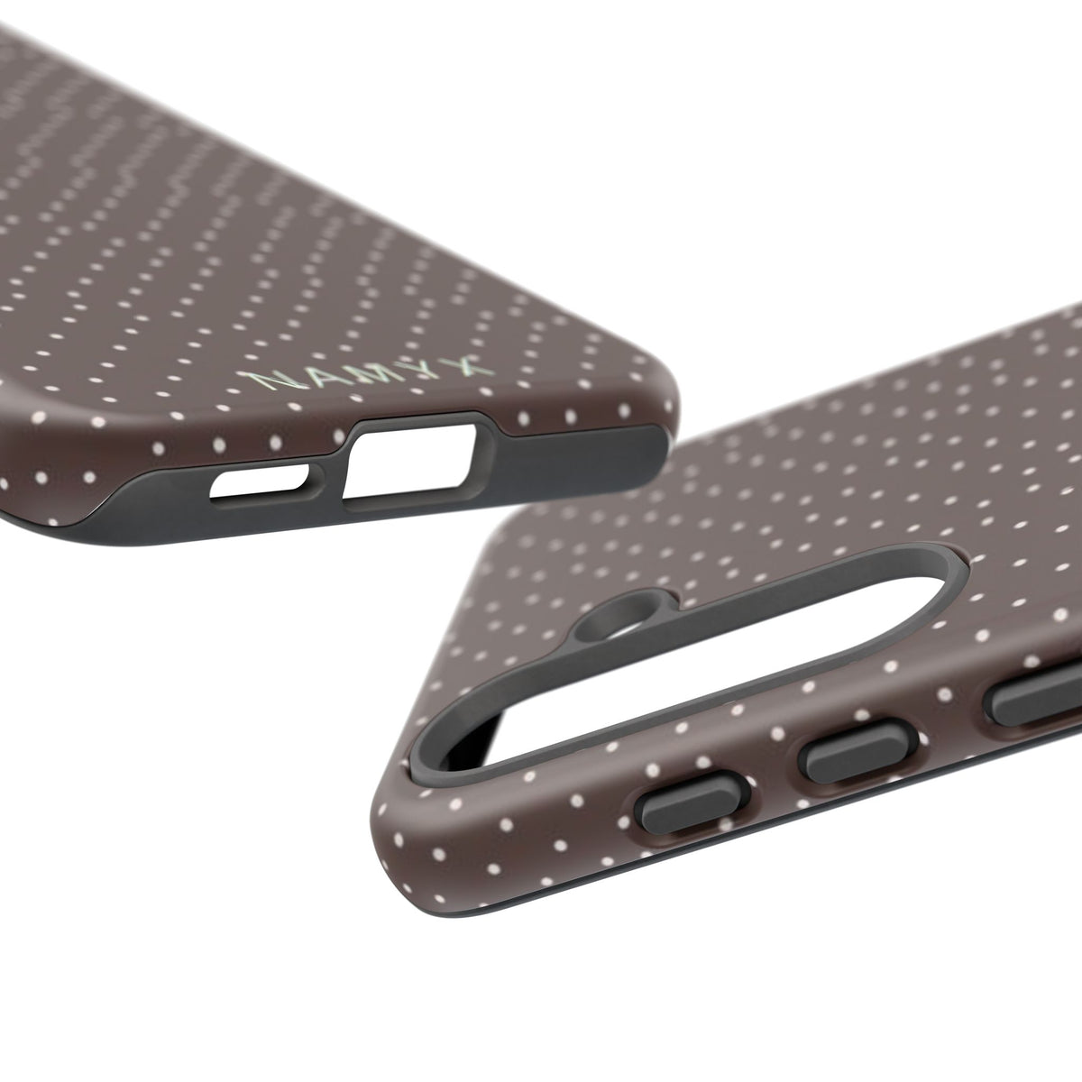 Brown Polka Dot Tough Phone Case - Slim Protective iPhone Cover