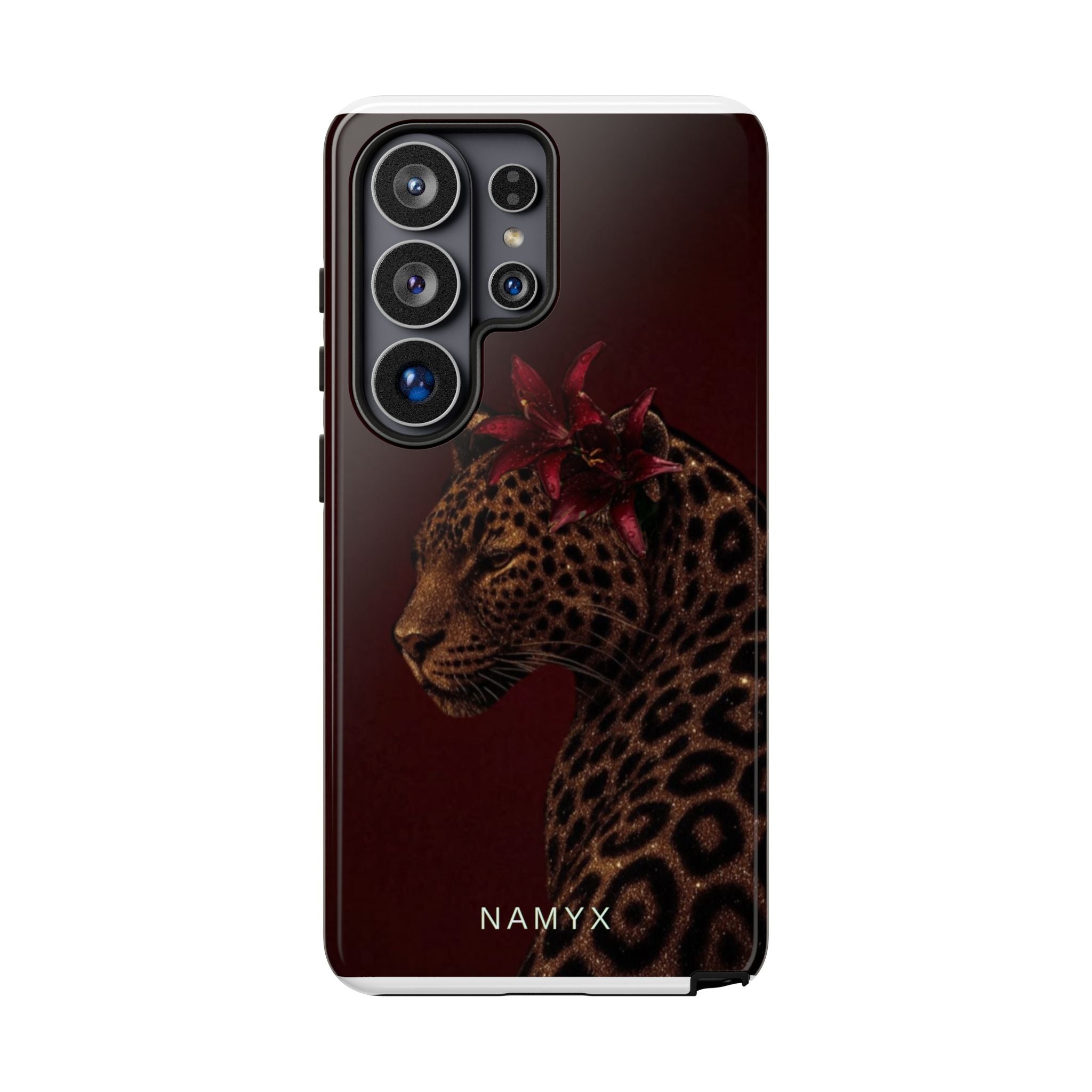 Leopard Floral Tough Phone Case