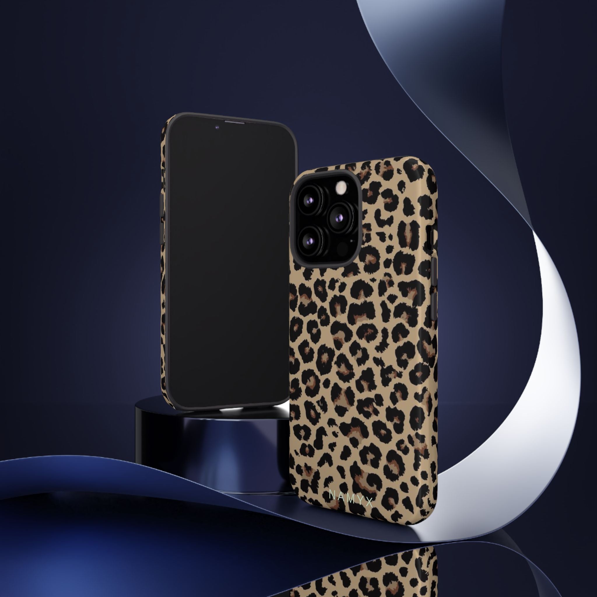 Leopard Print Tough Phone Case – Durable Protective Animal Print Phone Cover