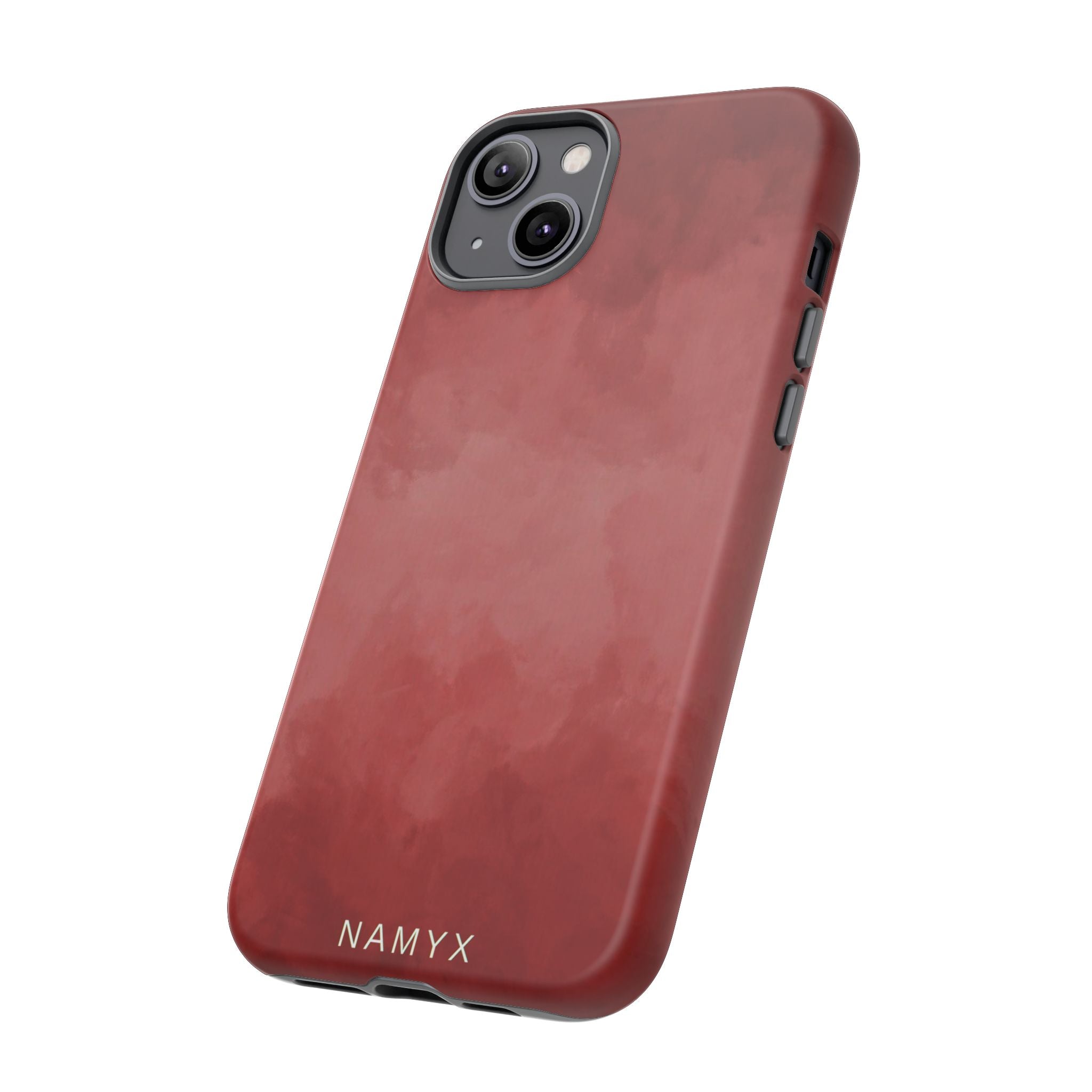 Red Watercolor Tough Phone Case — Durable Protective iPhone Cover