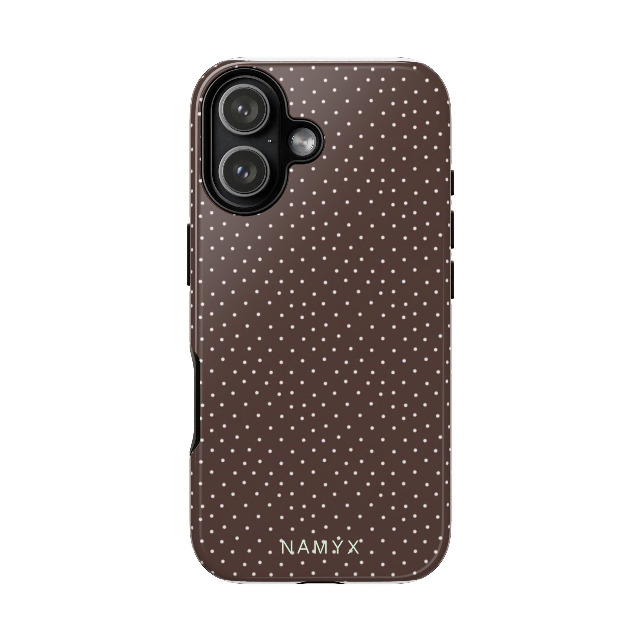Brown Polka Dot Tough Phone Case - Slim Protective iPhone Cover