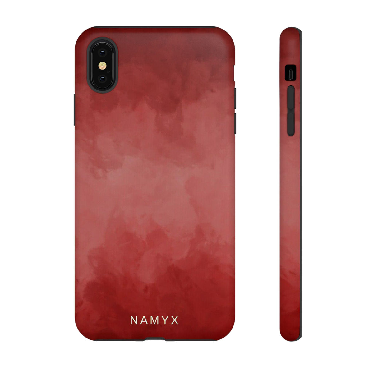 Red Watercolor Tough Phone Case — Durable Protective iPhone Cover