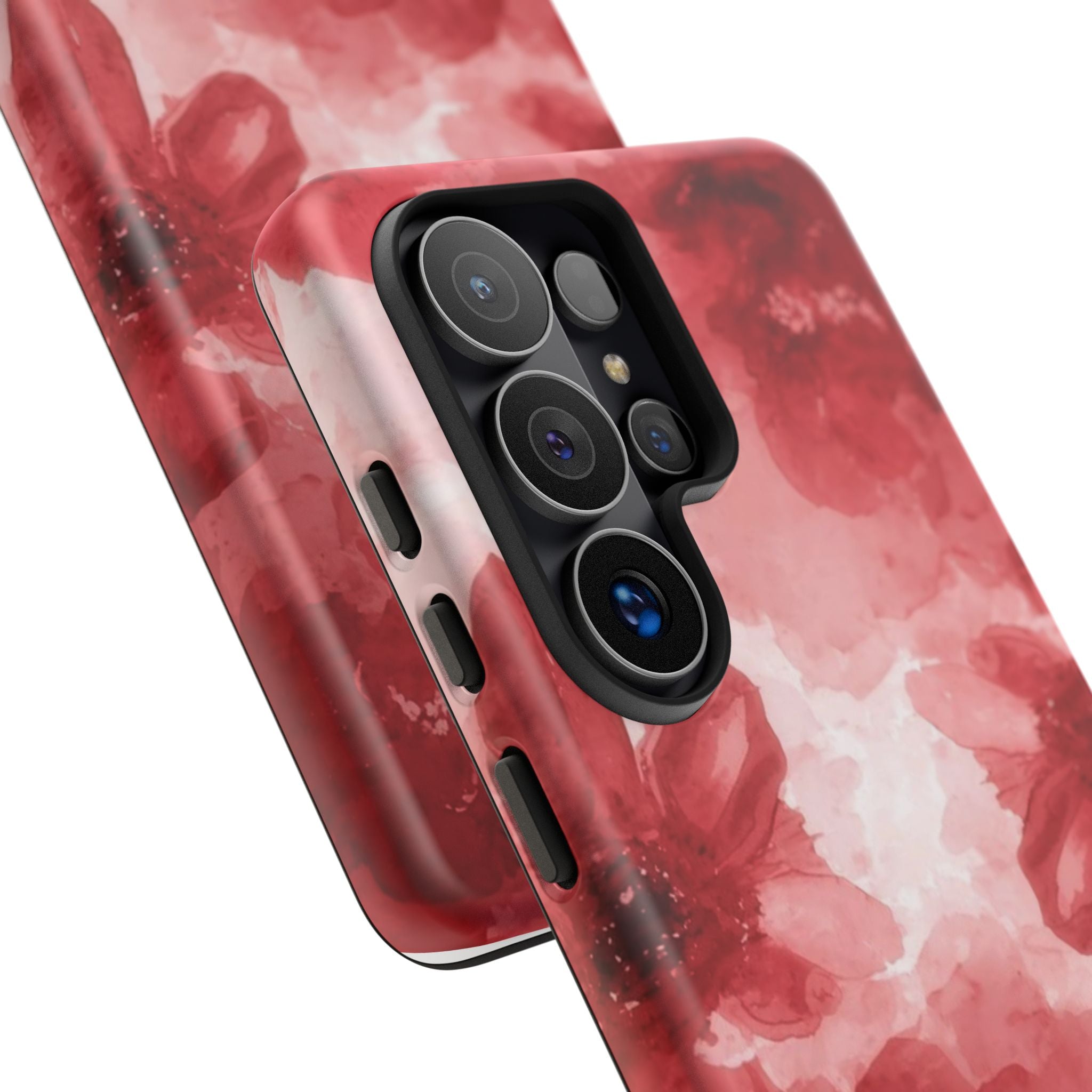 Floral Red Watercolor Tough Phone Case