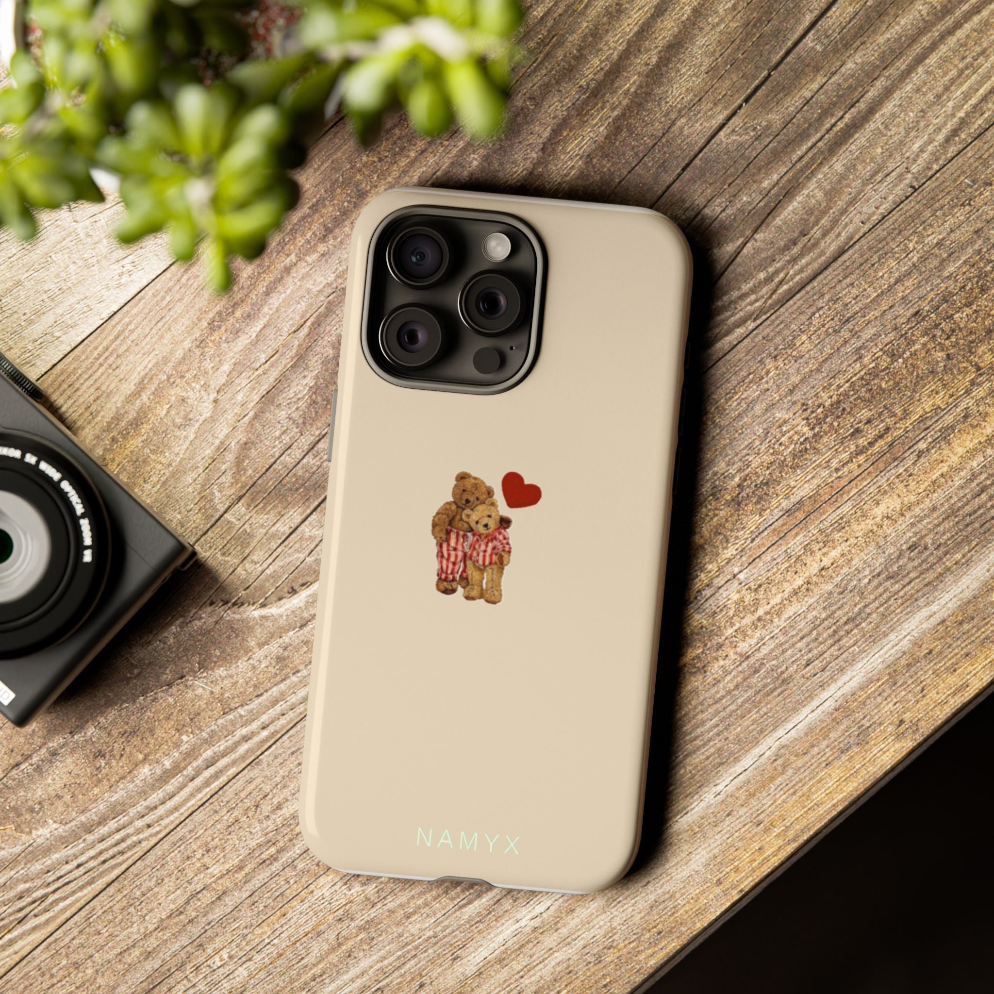 Teddy Heart Phone Case — Cute Vintage Plush Bear Protective iPhone Case
