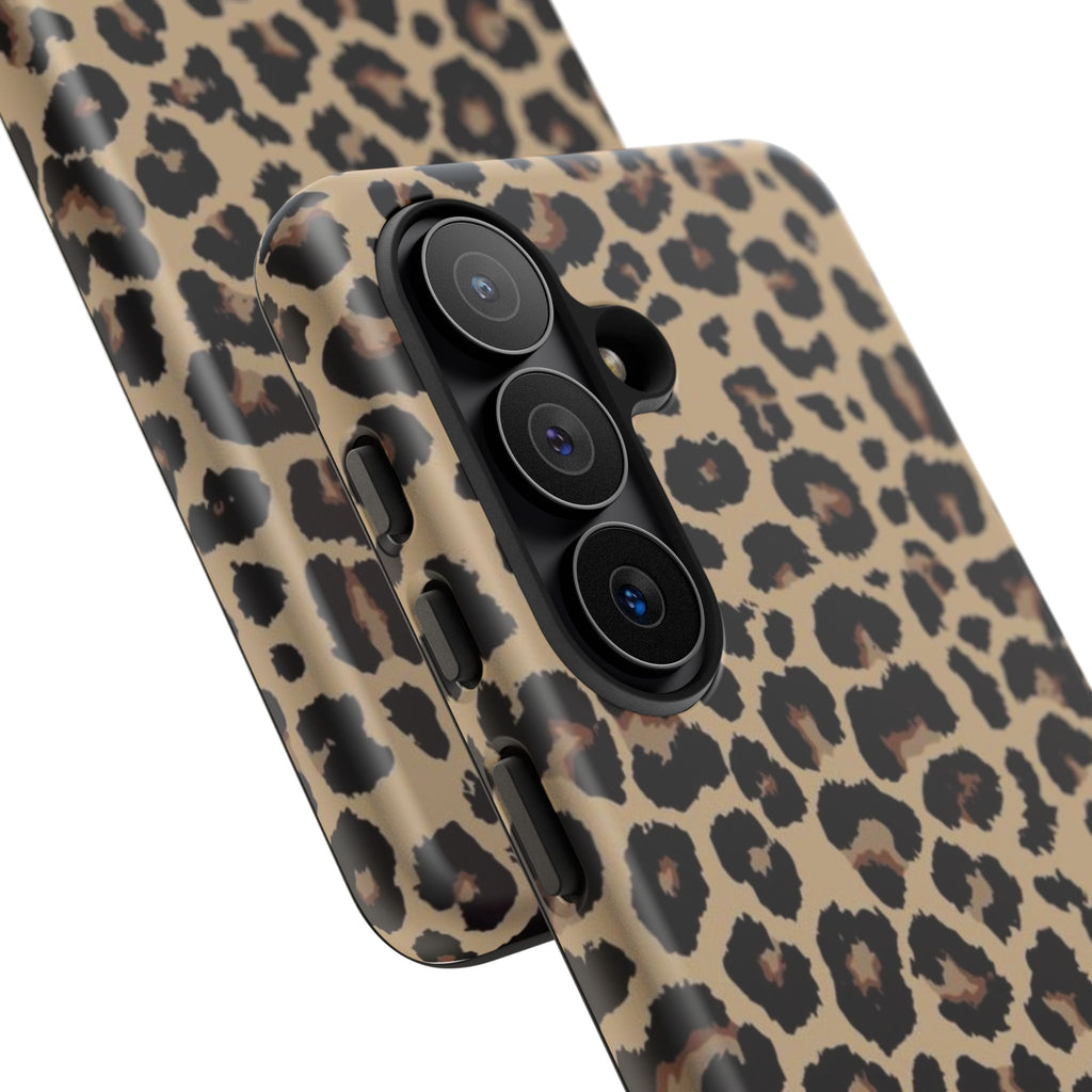 Leopard Print Tough Phone Case – Durable Protective Animal Print Phone Cover