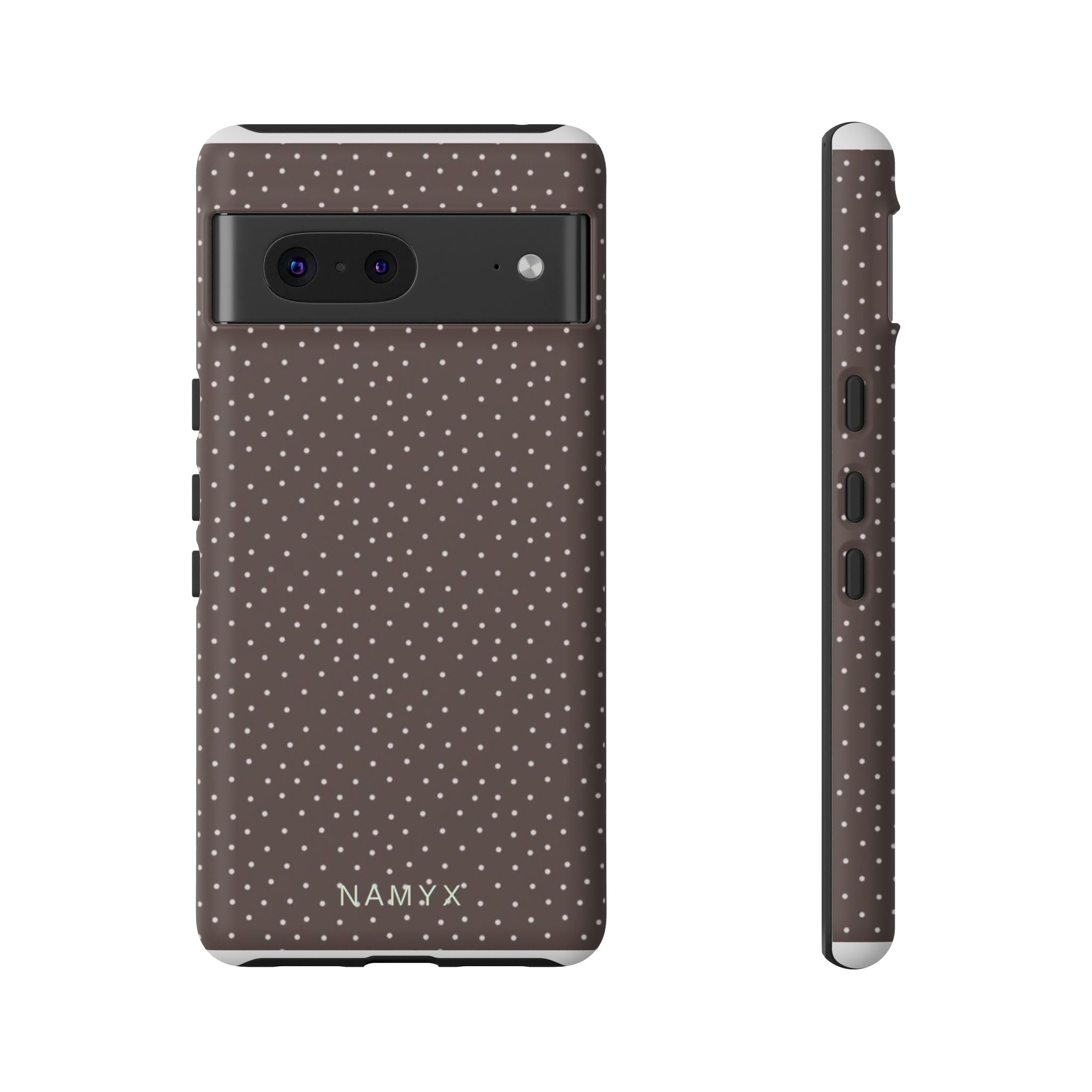 Brown Polka Dot Tough Phone Case - Slim Protective iPhone Cover