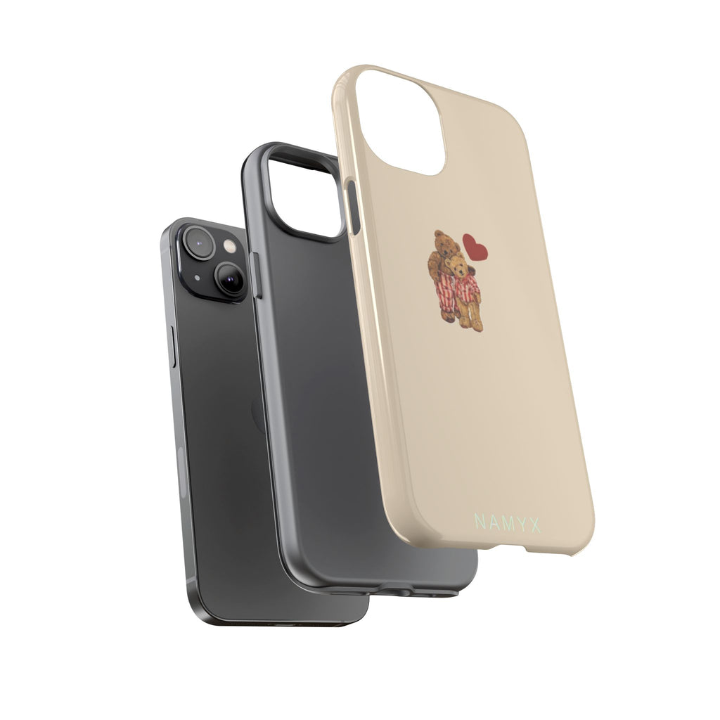 Teddy Heart Phone Case — Cute Vintage Plush Bear Protective iPhone Case