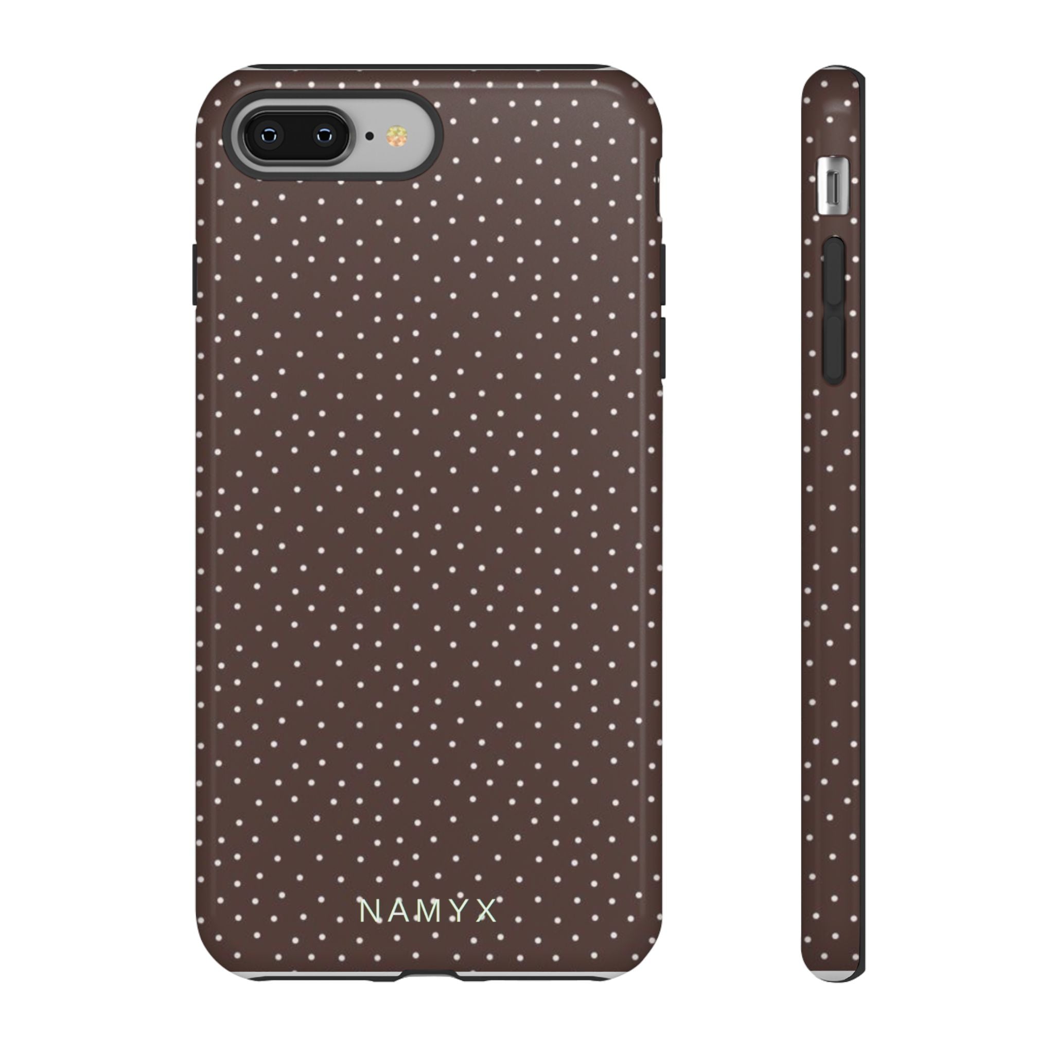 Brown Polka Dot Tough Phone Case - Slim Protective iPhone Cover