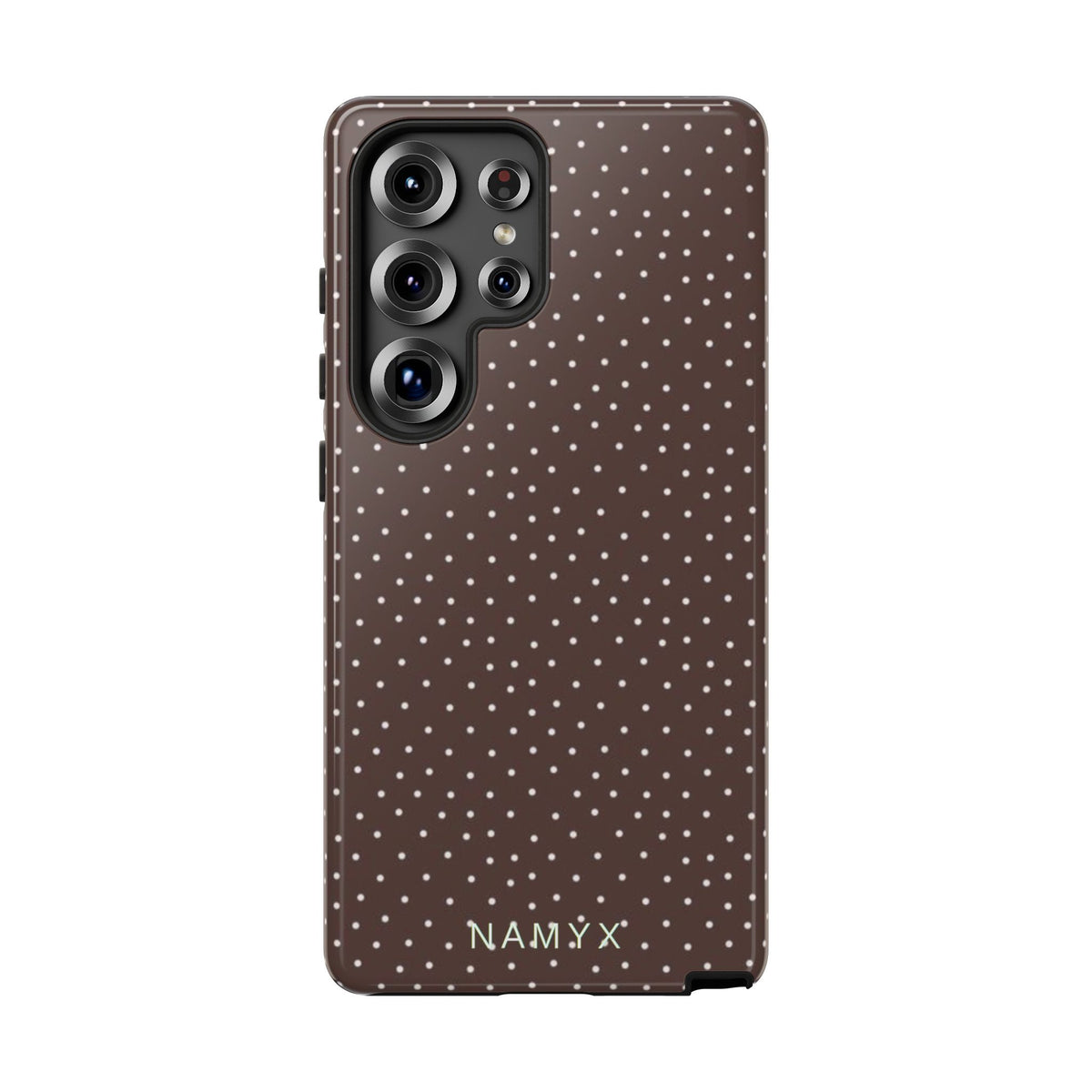 Brown Polka Dot Tough Phone Case - Slim Protective iPhone Cover