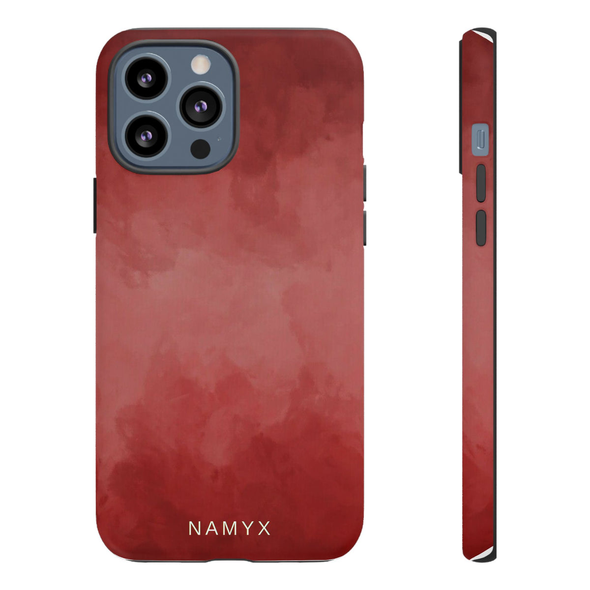 Red Watercolor Tough Phone Case — Durable Protective iPhone Cover