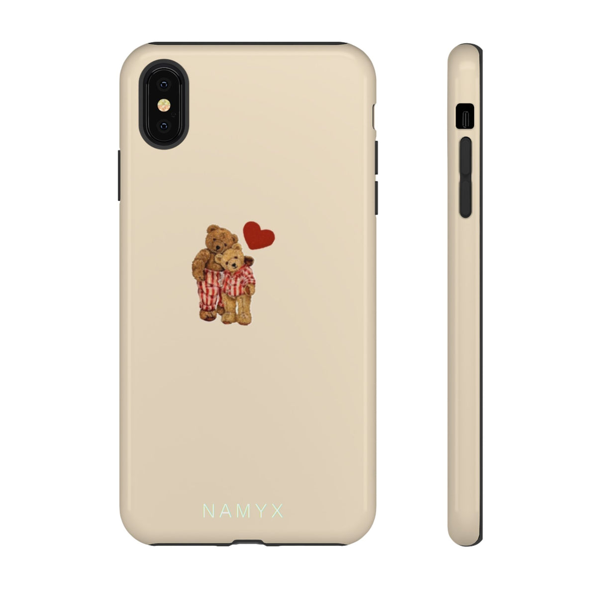 Teddy Heart Phone Case — Cute Vintage Plush Bear Protective iPhone Case