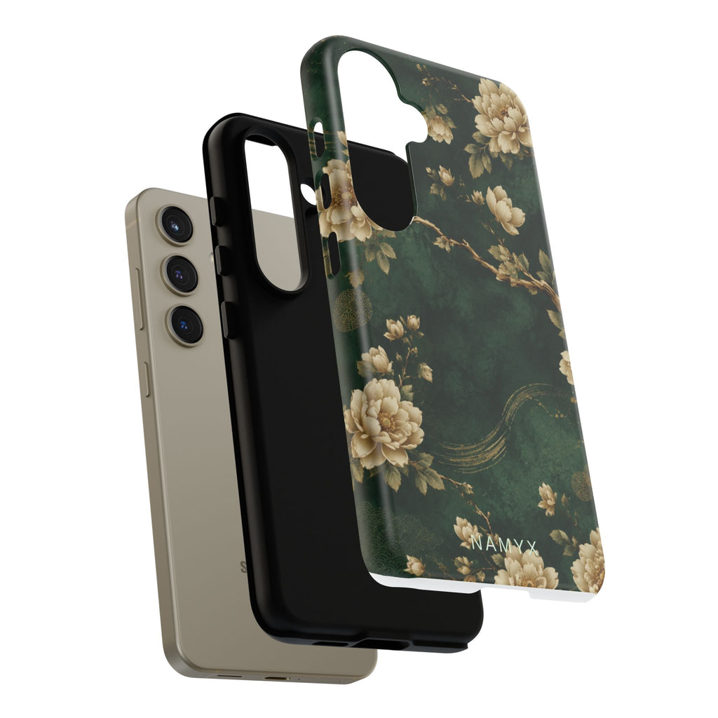 Floral Jade Tough Phone Case