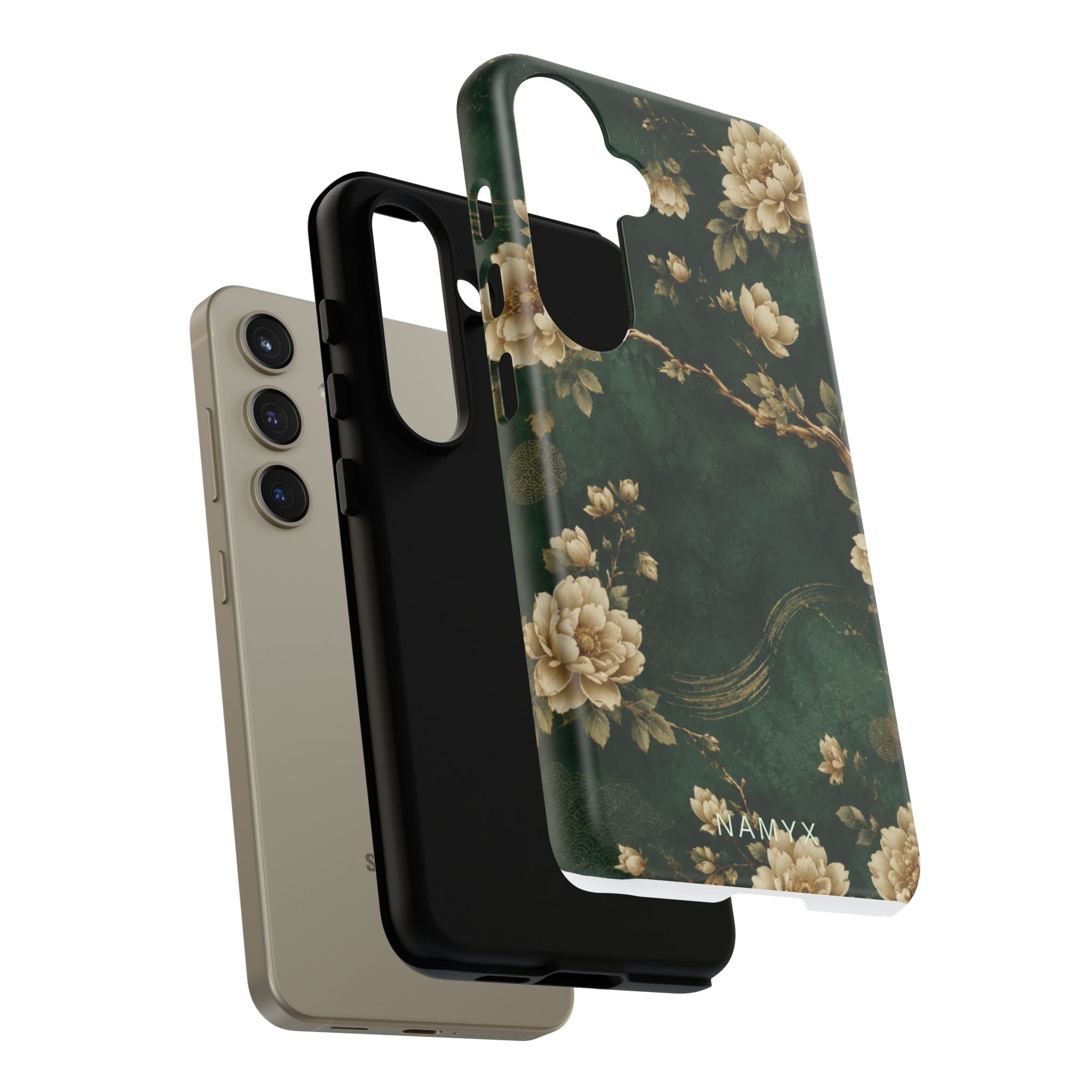 Floral Jade Tough Phone Case