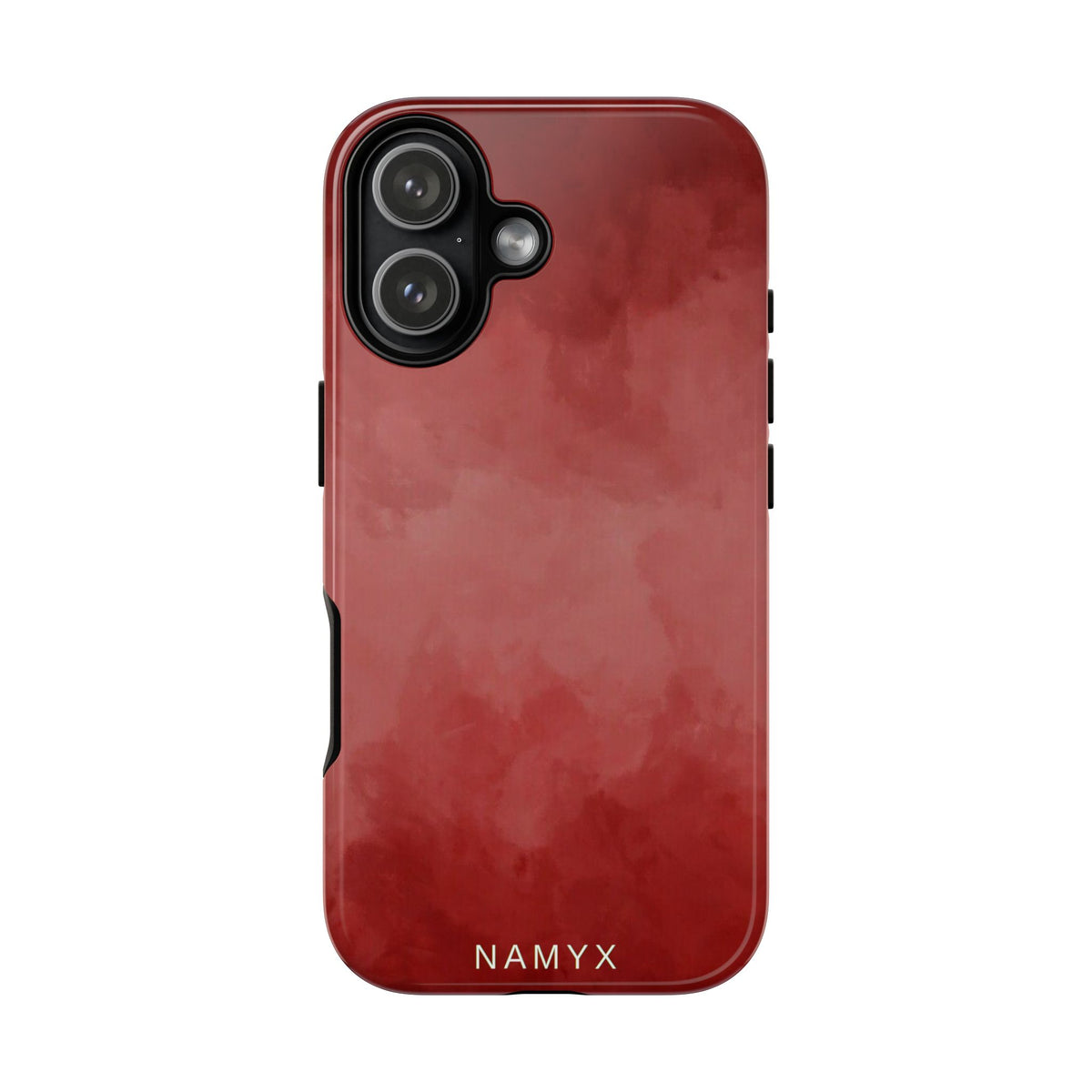 Red Watercolor Tough Phone Case — Durable Protective iPhone Cover
