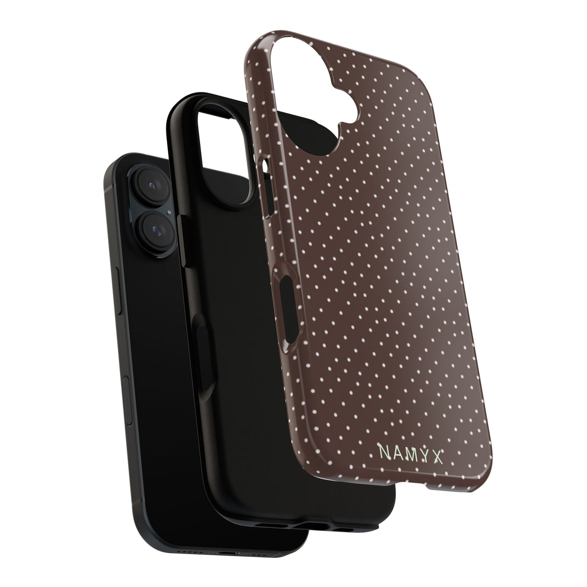 Brown Polka Dot Tough Phone Case - Slim Protective iPhone Cover