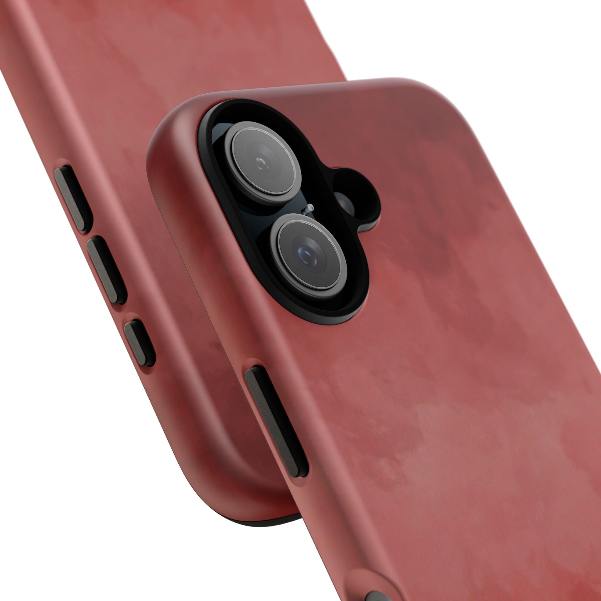 Red Watercolor Tough Phone Case — Durable Protective iPhone Cover