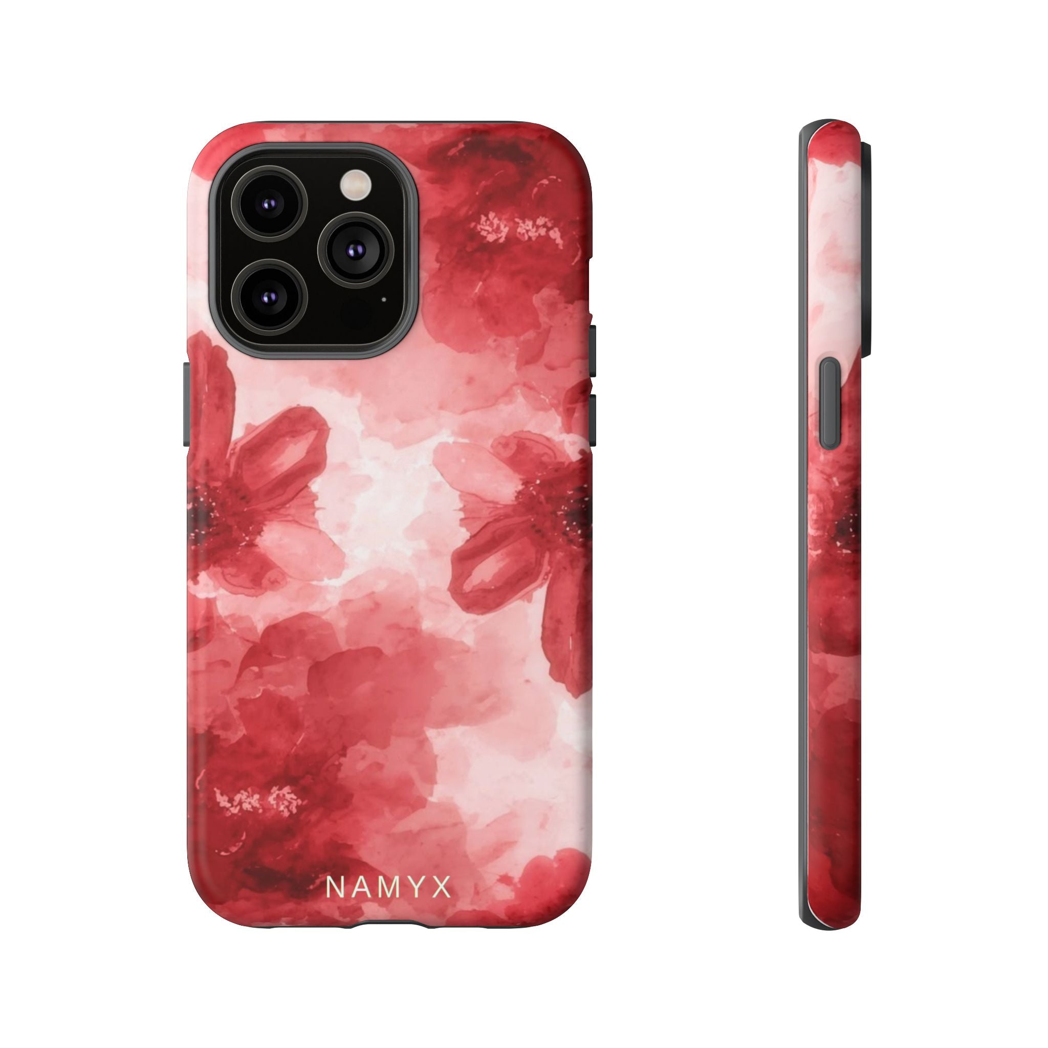 Floral Red Watercolor Tough Phone Case
