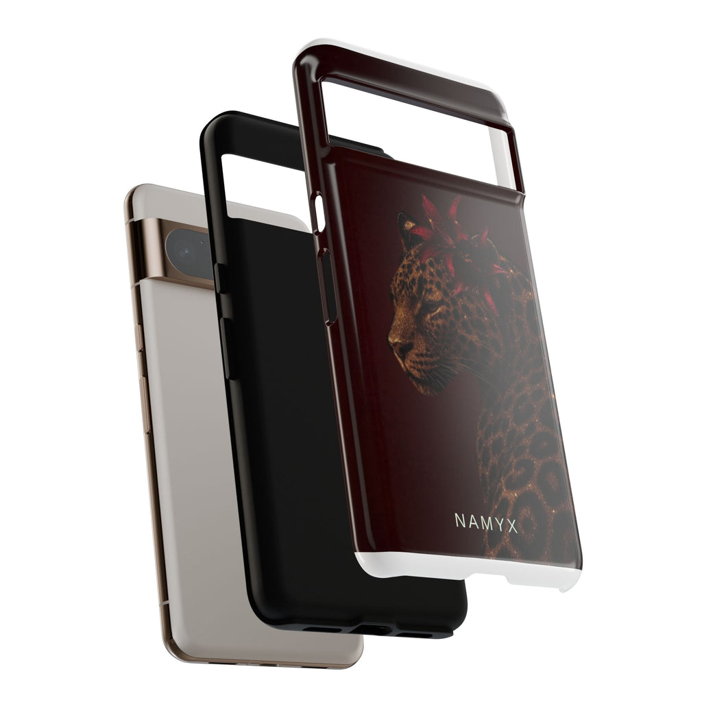 Leopard Floral Tough Phone Case
