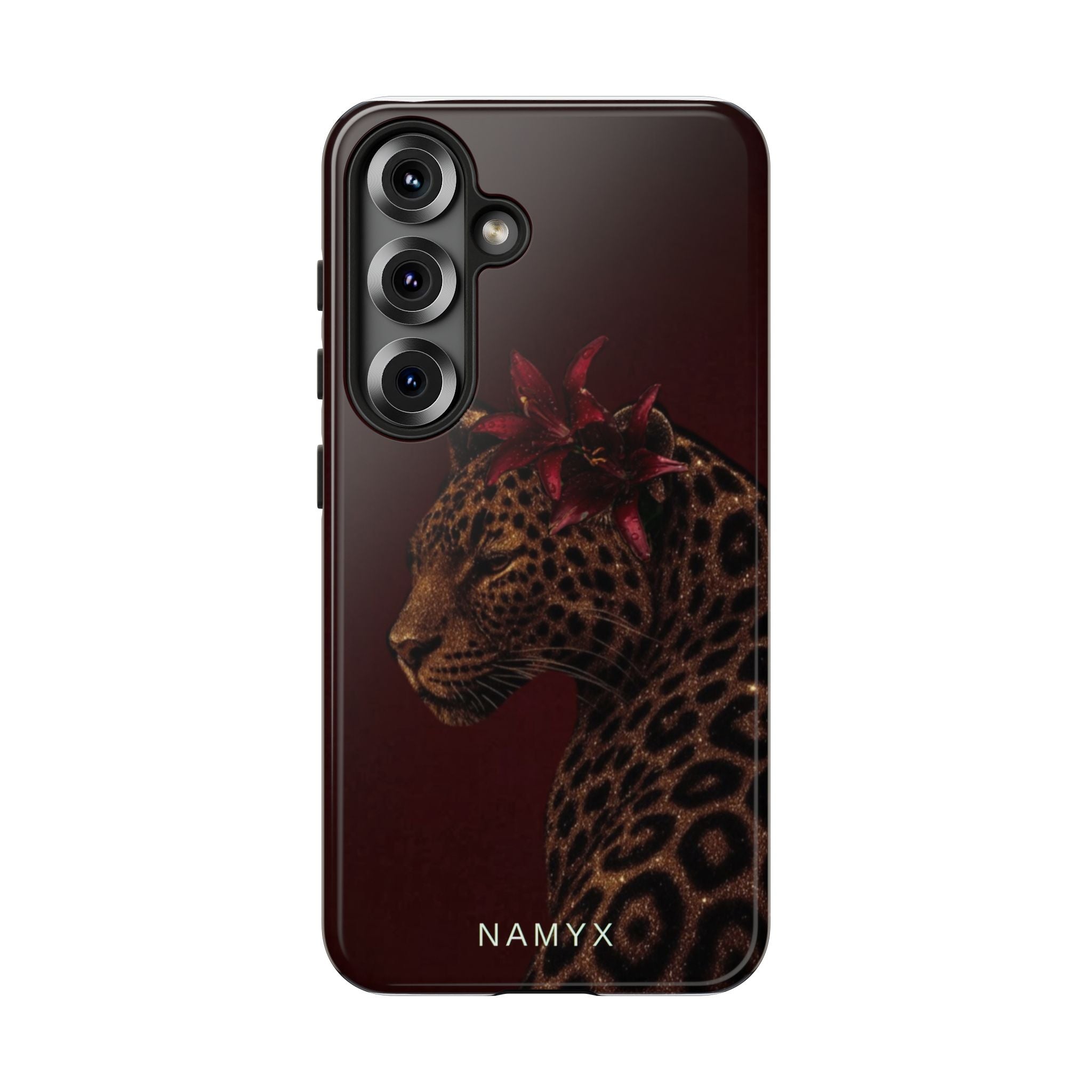 Leopard Floral Tough Phone Case