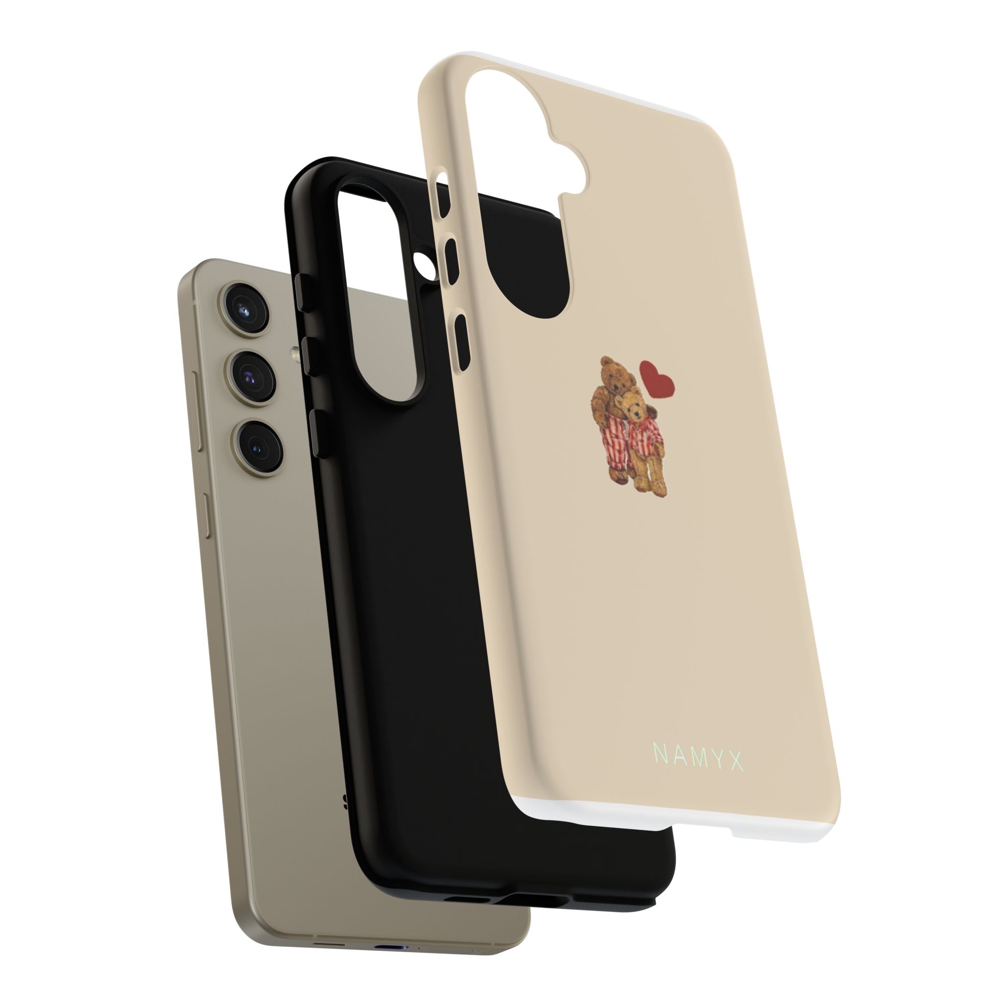 Teddy Heart Phone Case — Cute Vintage Plush Bear Protective iPhone Case